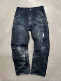 Faded Carhartt Double Knee Work Pants - 32"