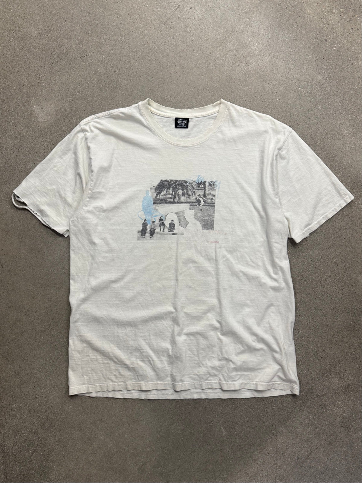 Stussy Pink Montel Lance Mountain T-Shirt - XL