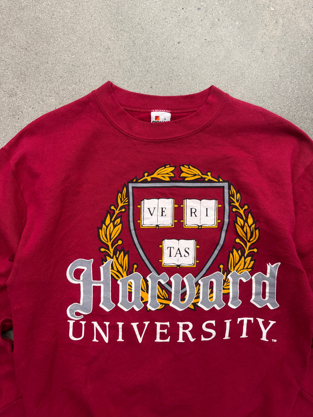 Harvard University Colligate Crewneck Sweatshirt - L