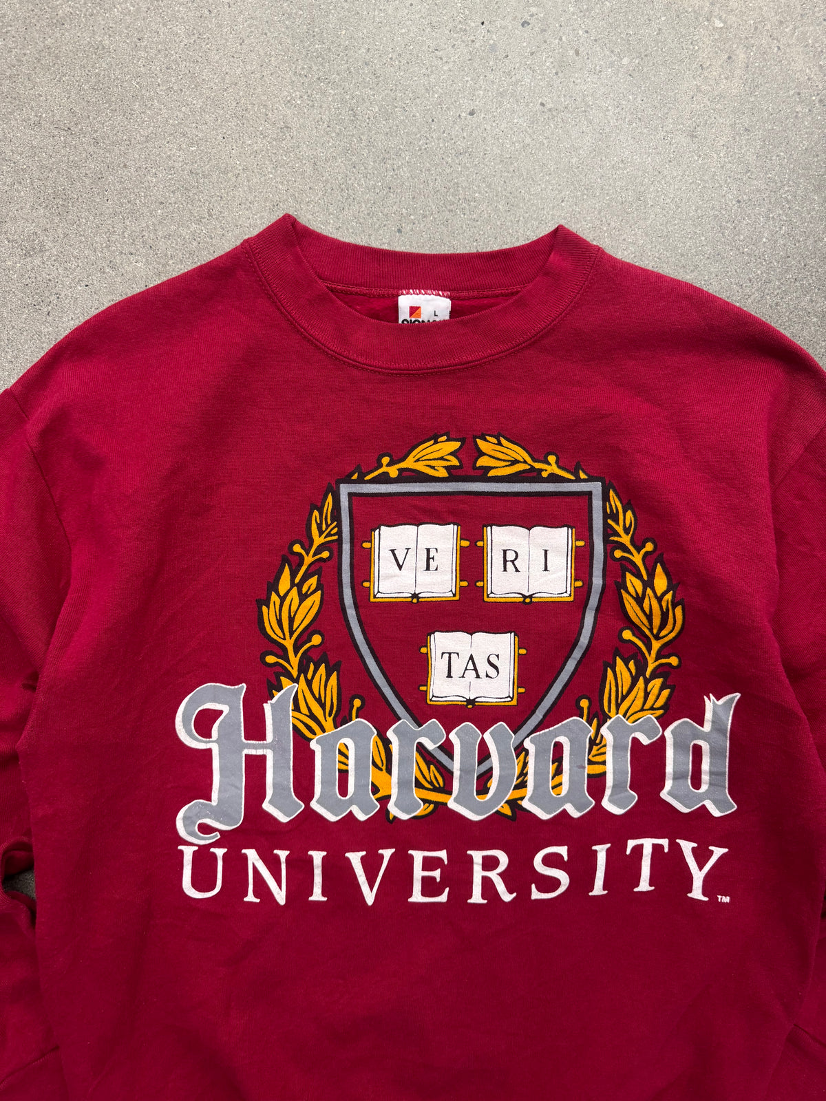 Harvard University Colligate Crewneck Sweatshirt - L