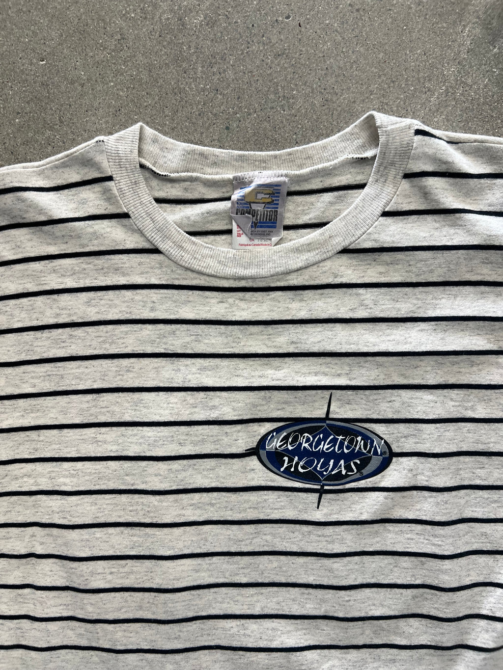 Georgetown Hoyas Stripe Mascot T-Shirt - XL