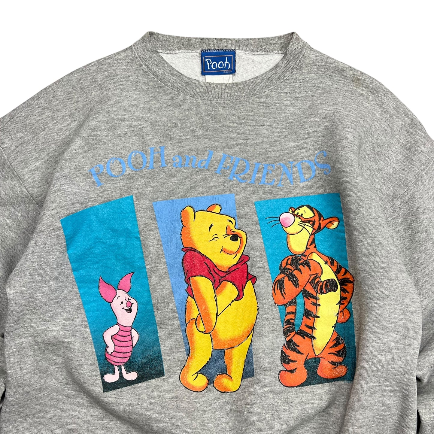Disney Pooh & Friends Grey Crewneck - L