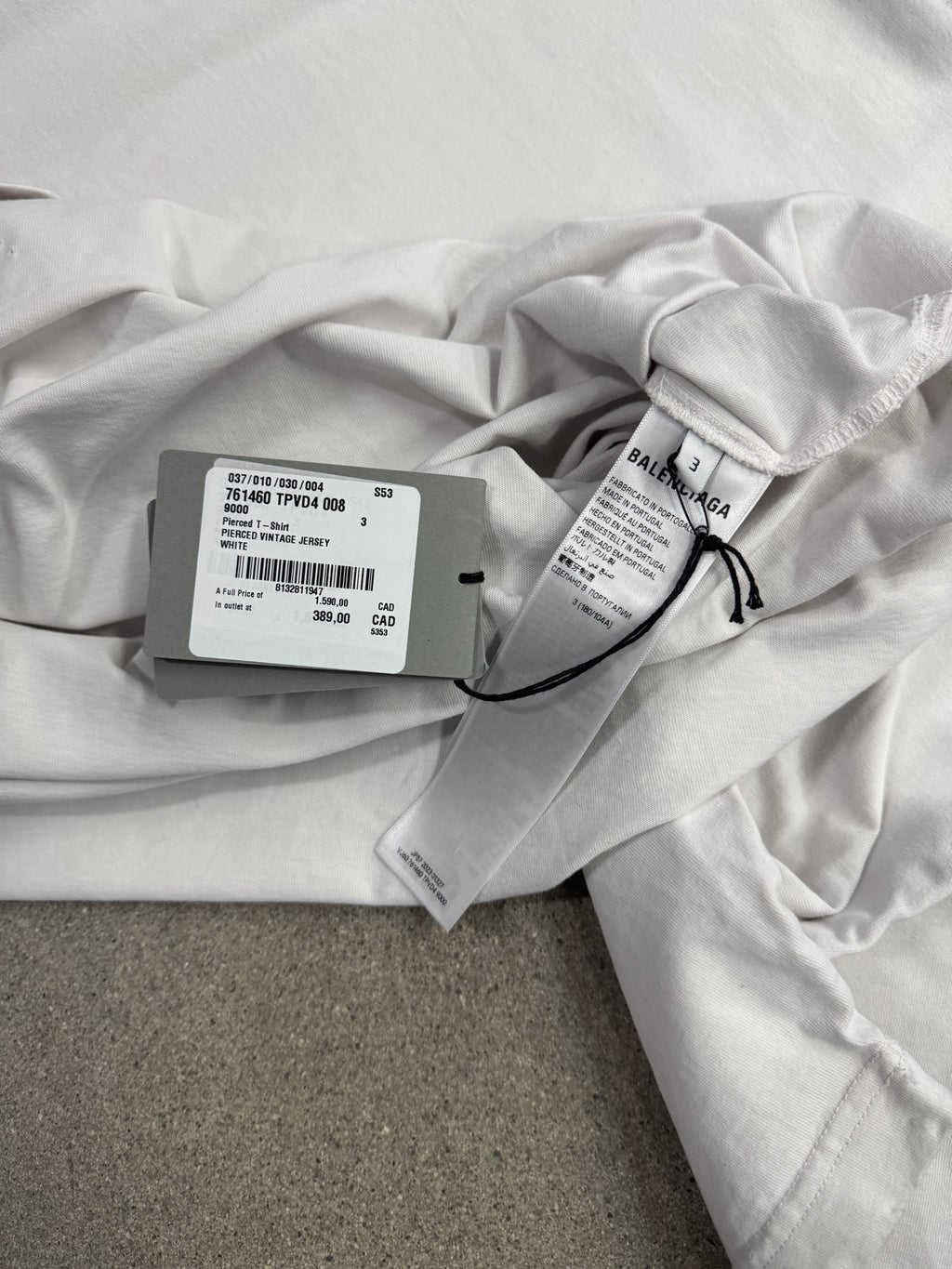 Balenciaga Pierced Oversized T-Shirt - XXL (3)