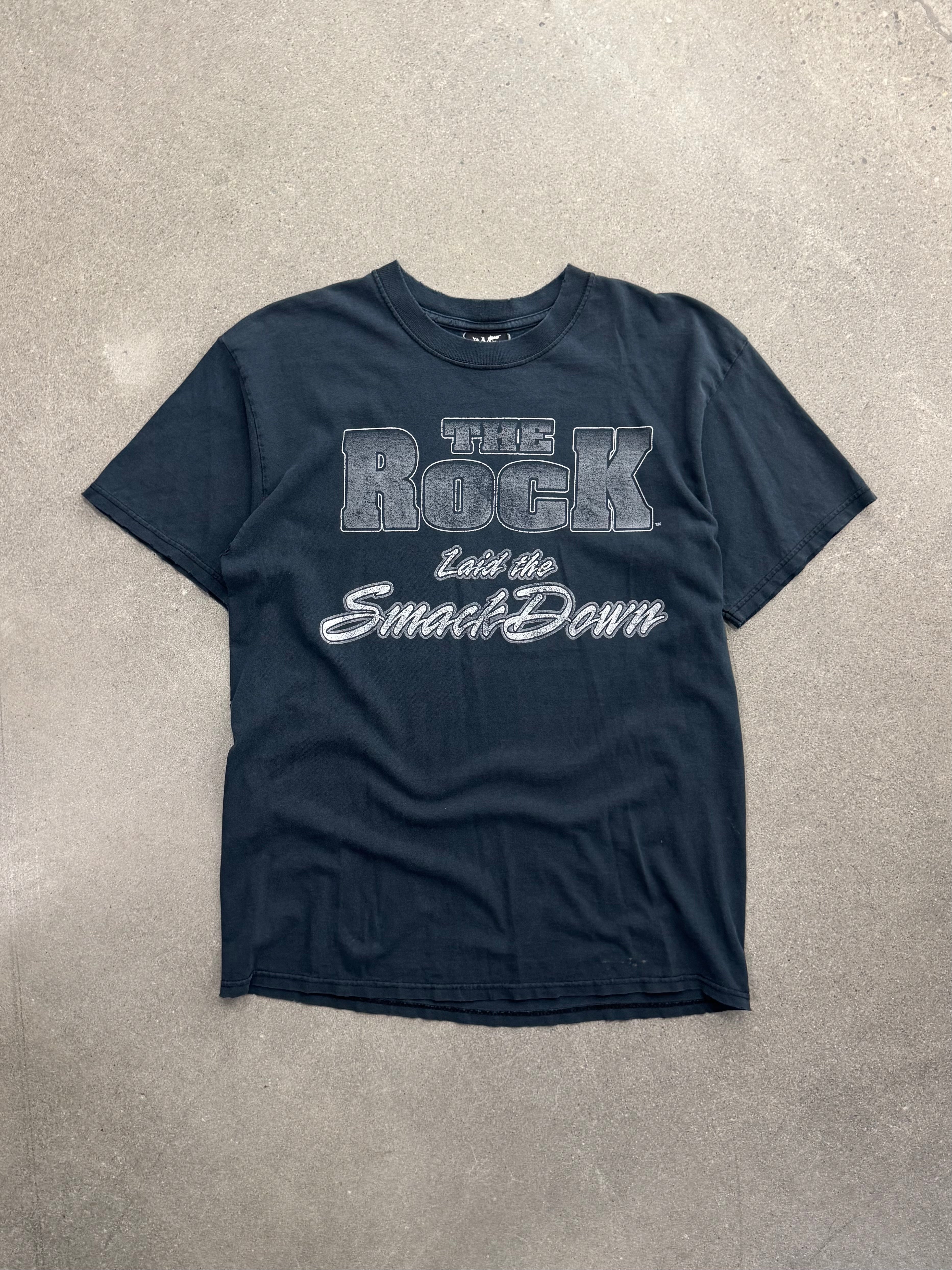 Faded WWE The Rock Laid The Smackdown T-Shirt - L