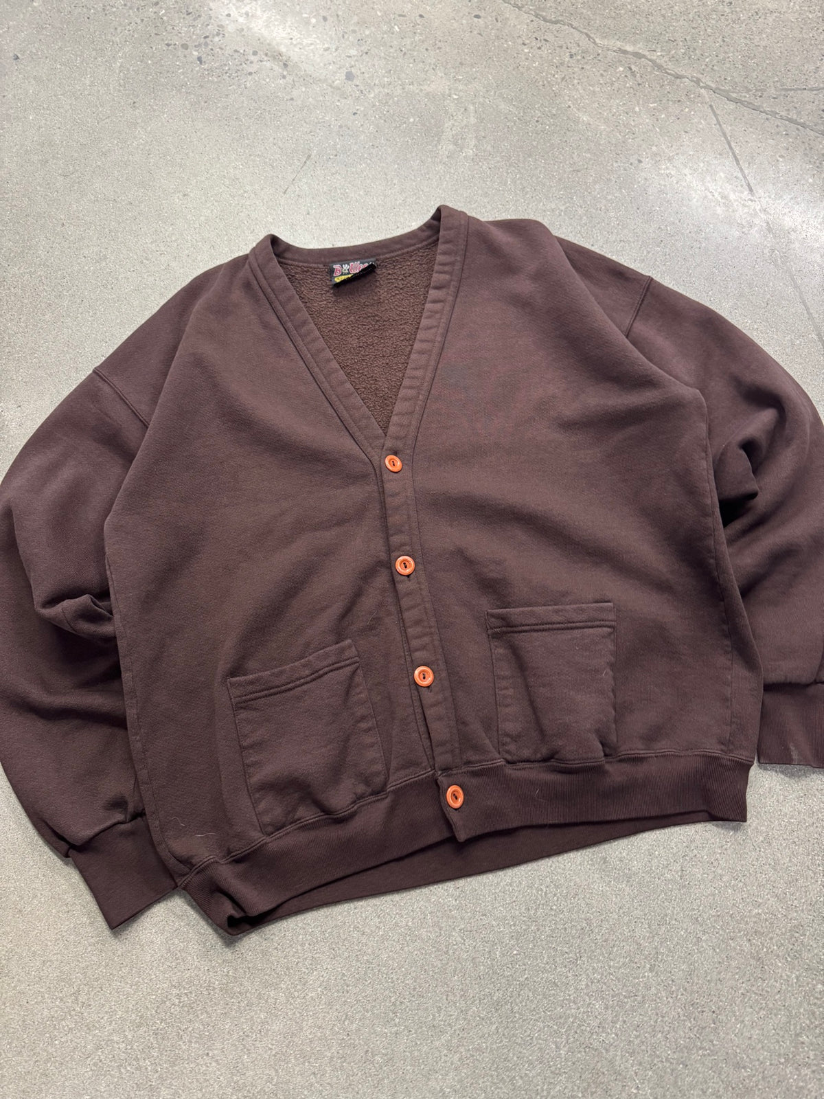 B-Wear Button-Up Cardigan Sweater - L