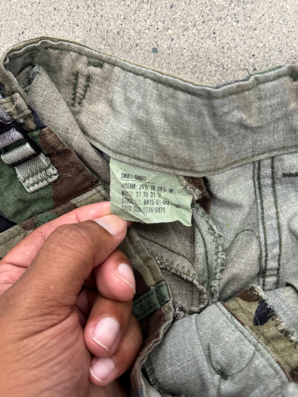 Woodland Camo ARMY Capris - 30”