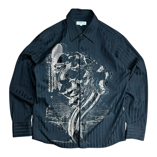 For Him U.K. Abstract Graphic Button-up Shirt - L