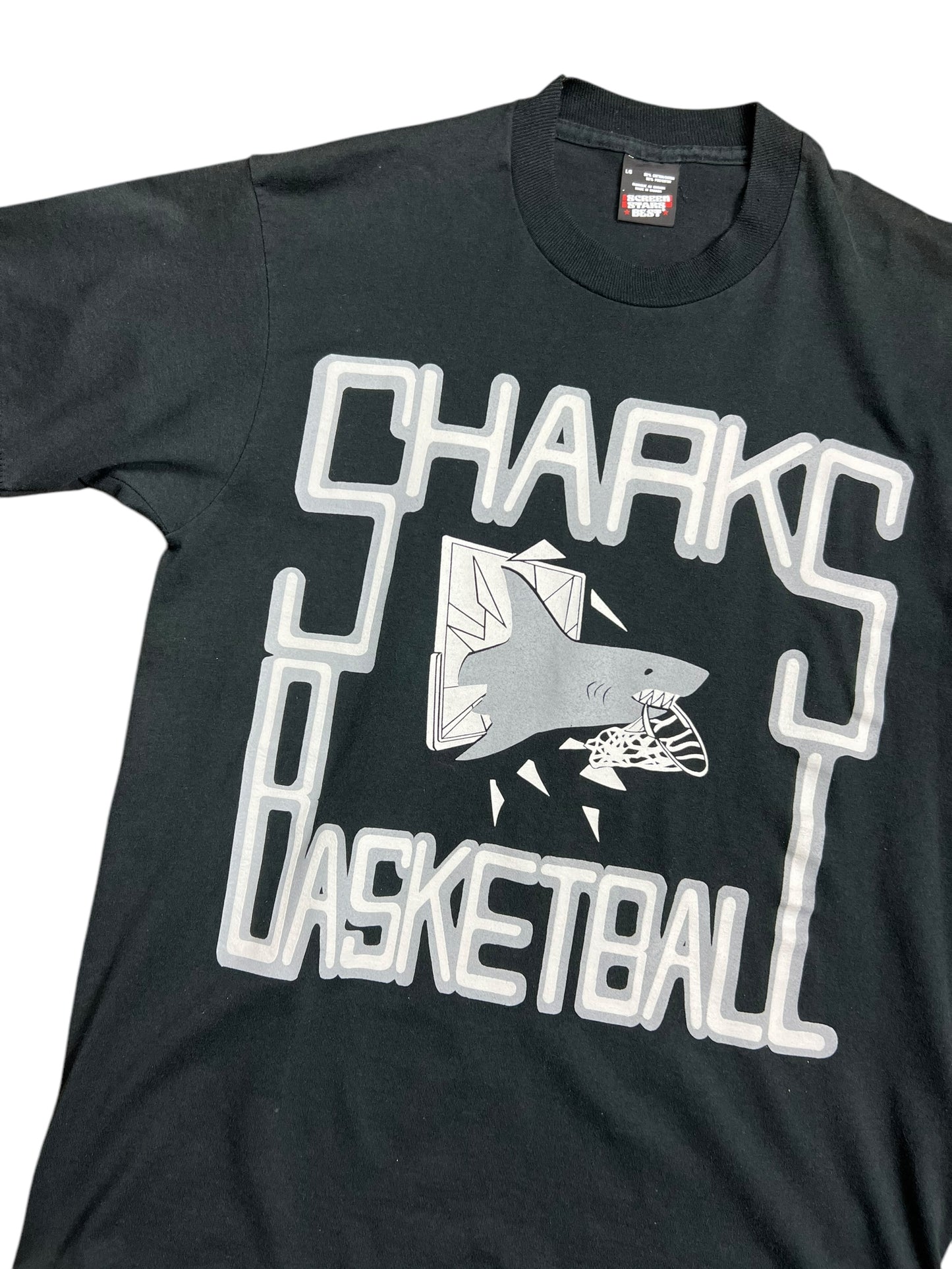Sharks Basketball T-shirt - L