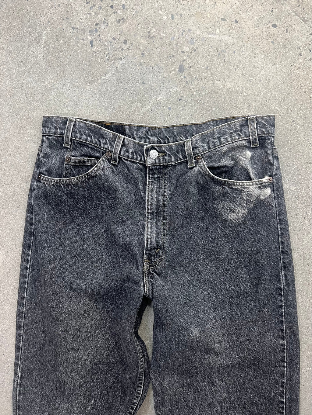 Faded Levi’s 550 Orange Tab Jeans - 36”