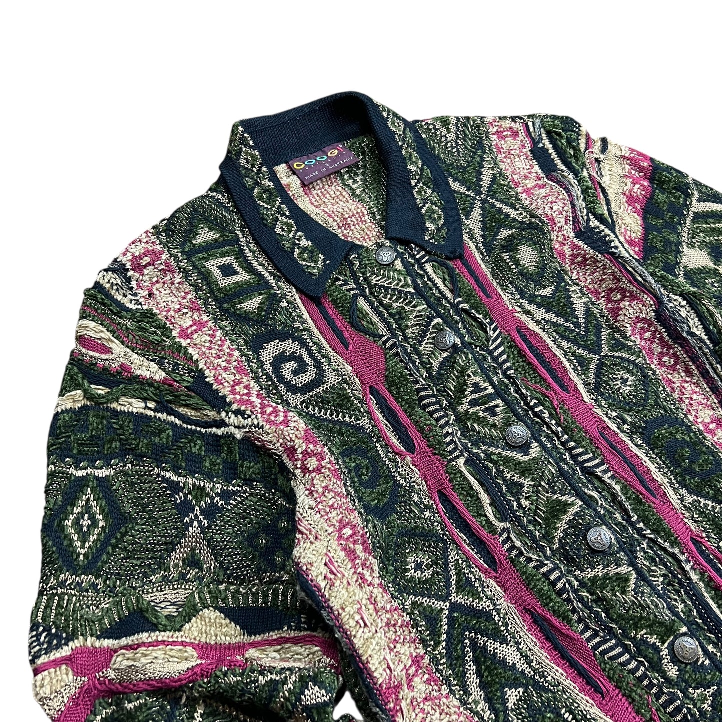 Coogi Knit Cardigan Sweater - S