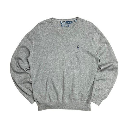 Polo Ralph Lauren Basic Grey Lightweight Knit Sweater - M