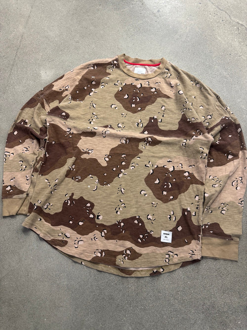 Supreme Desert Camo Long Sleeve Jersey Knit Shirt - XL
