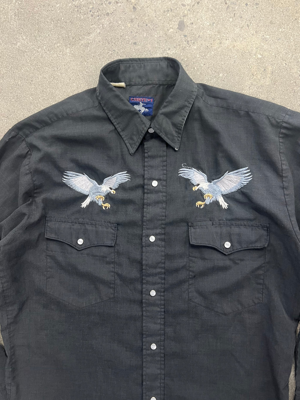 Chute #1 Western Pearl Snap Button-Up Shirt - L