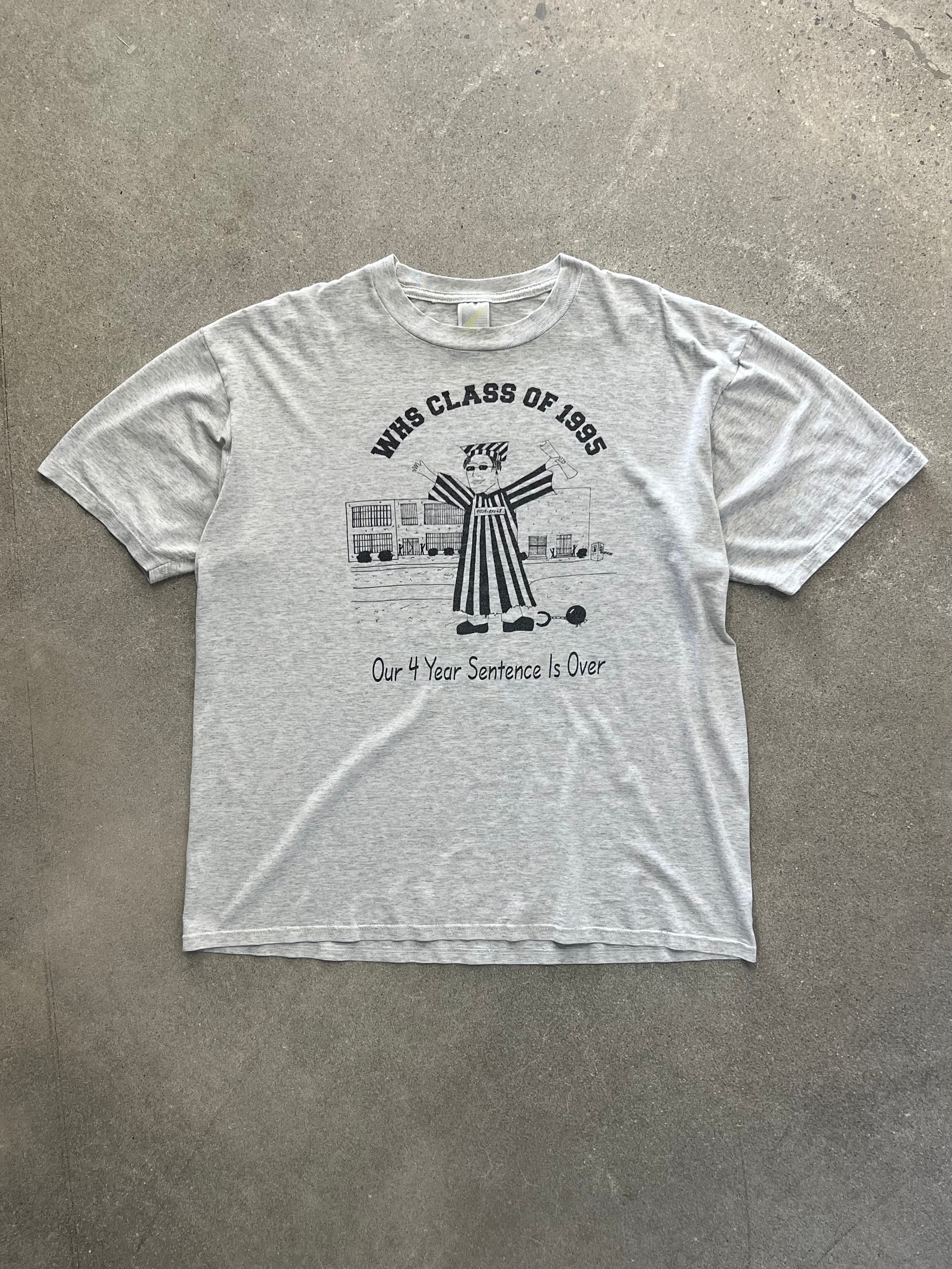 1995 4 Year Sentence Graduation T-Shirt - XL