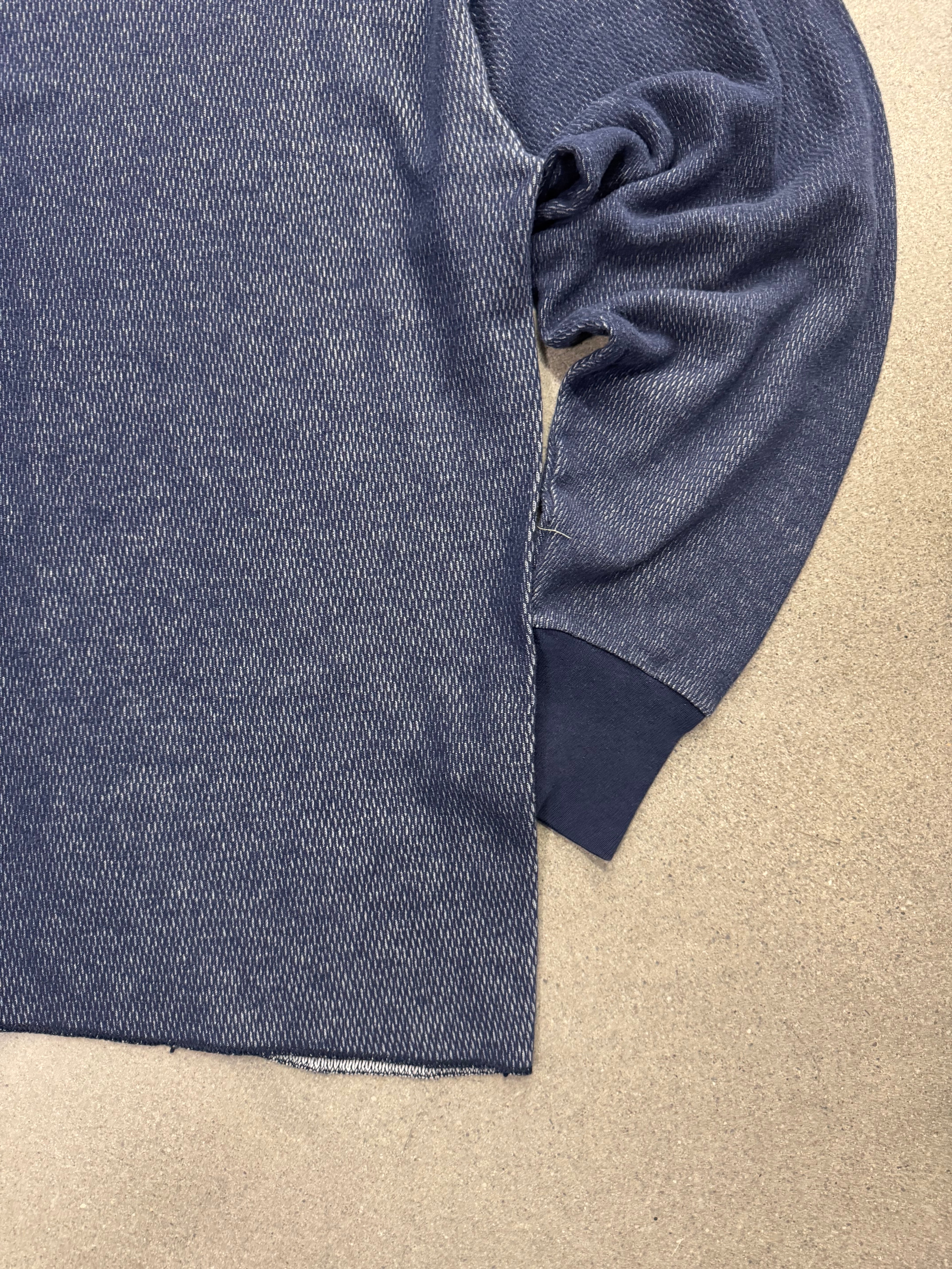 Blank Waffle-Knit Long Sleeve Thermal Shirt - L