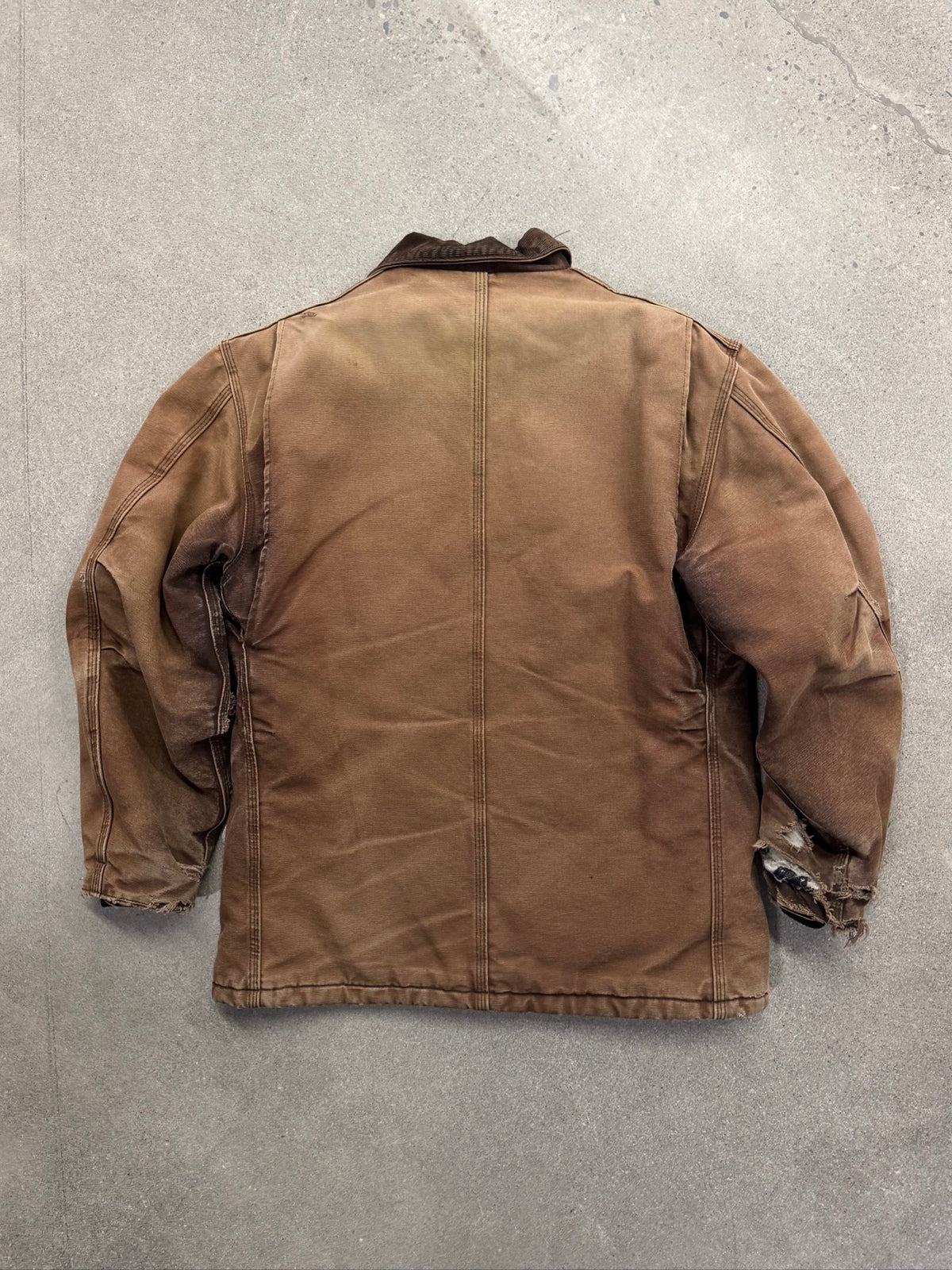 Faded & Distressed Carhartt Chore Work Jacket - L