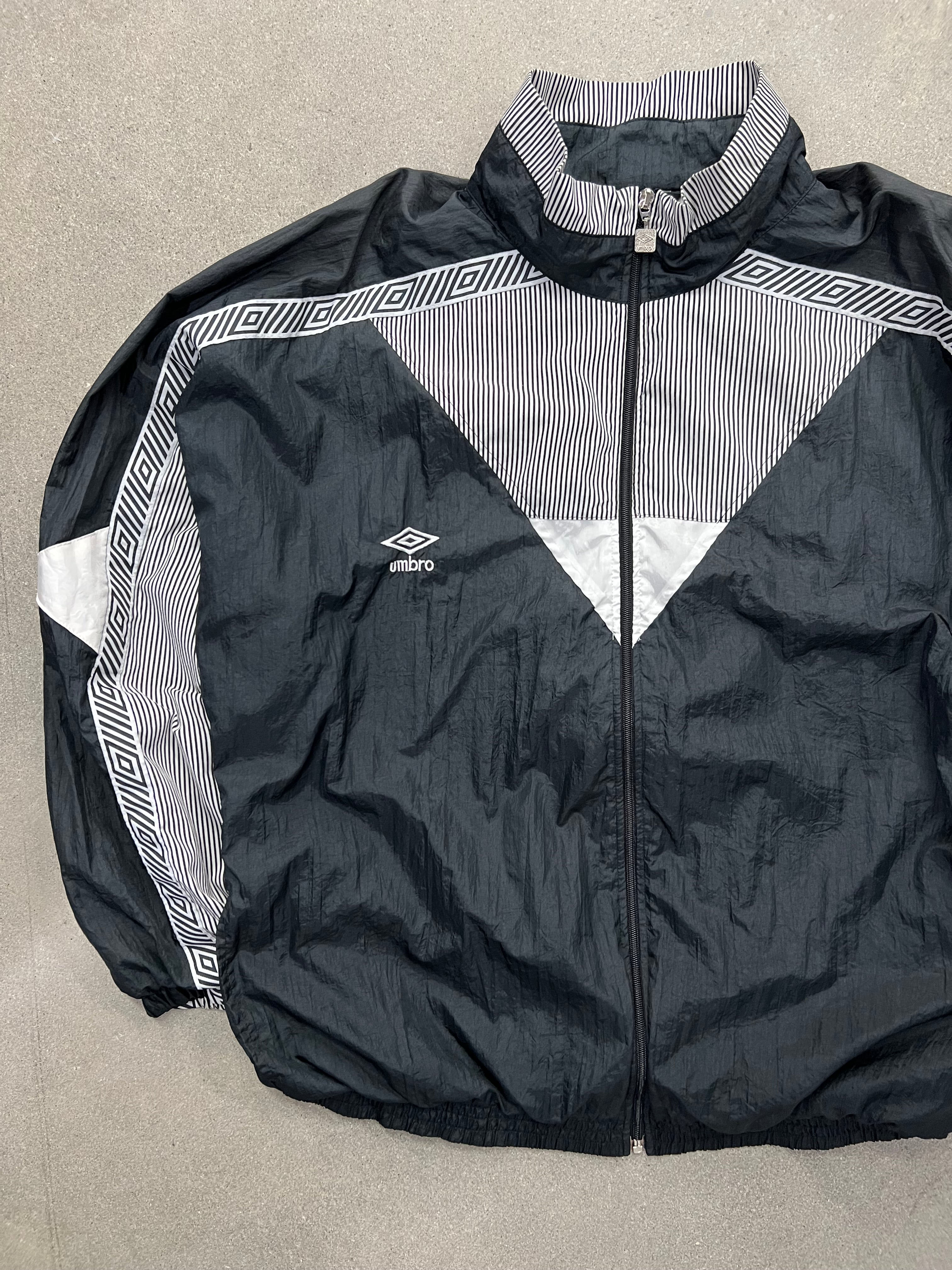 Umbro Stripe Tape Logo Track Jacket - XL
