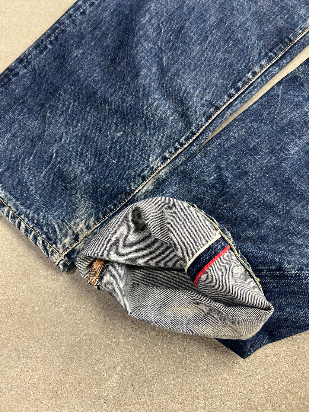 Faded Evisu Japanese Selvedge Jeans - 32”