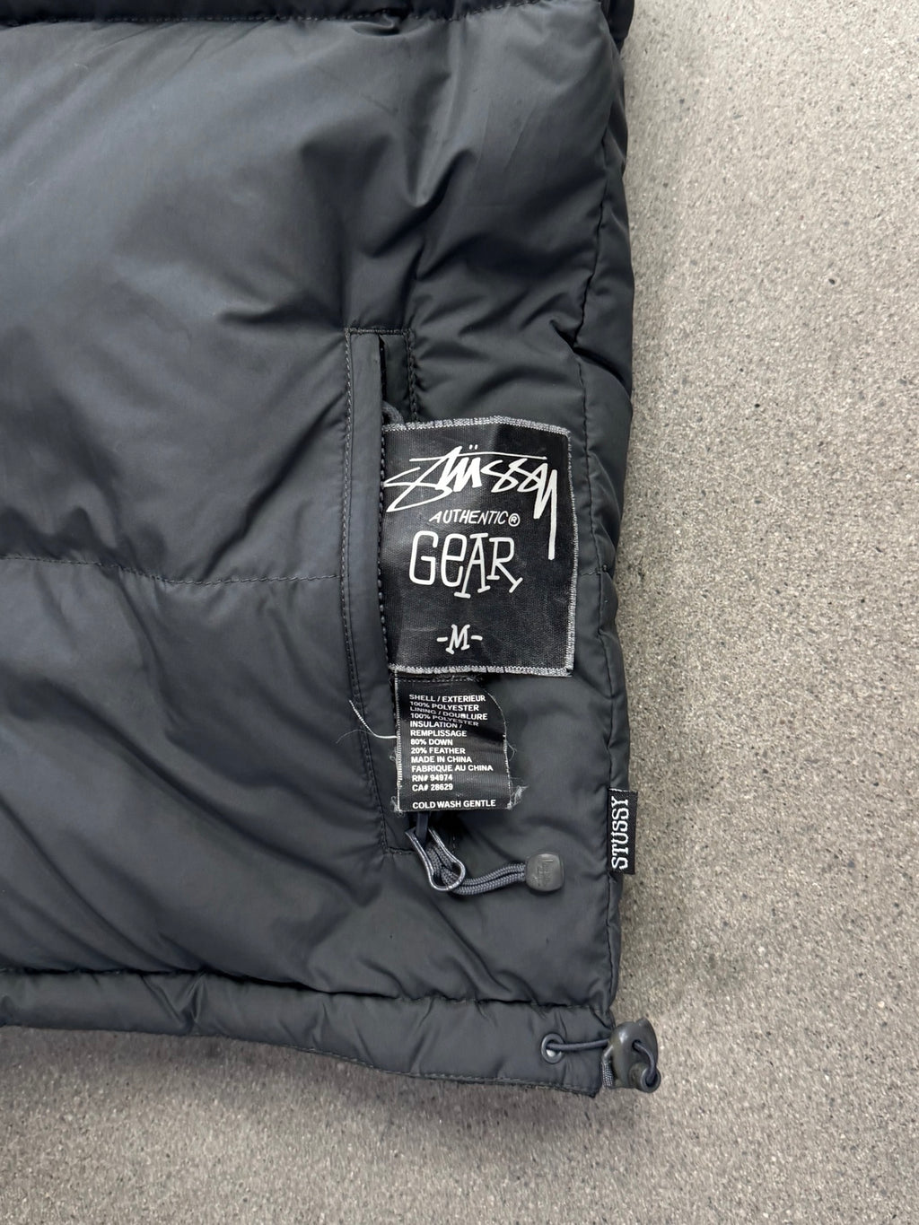Stussy Paisley Reversible Down Puffer Vest - M