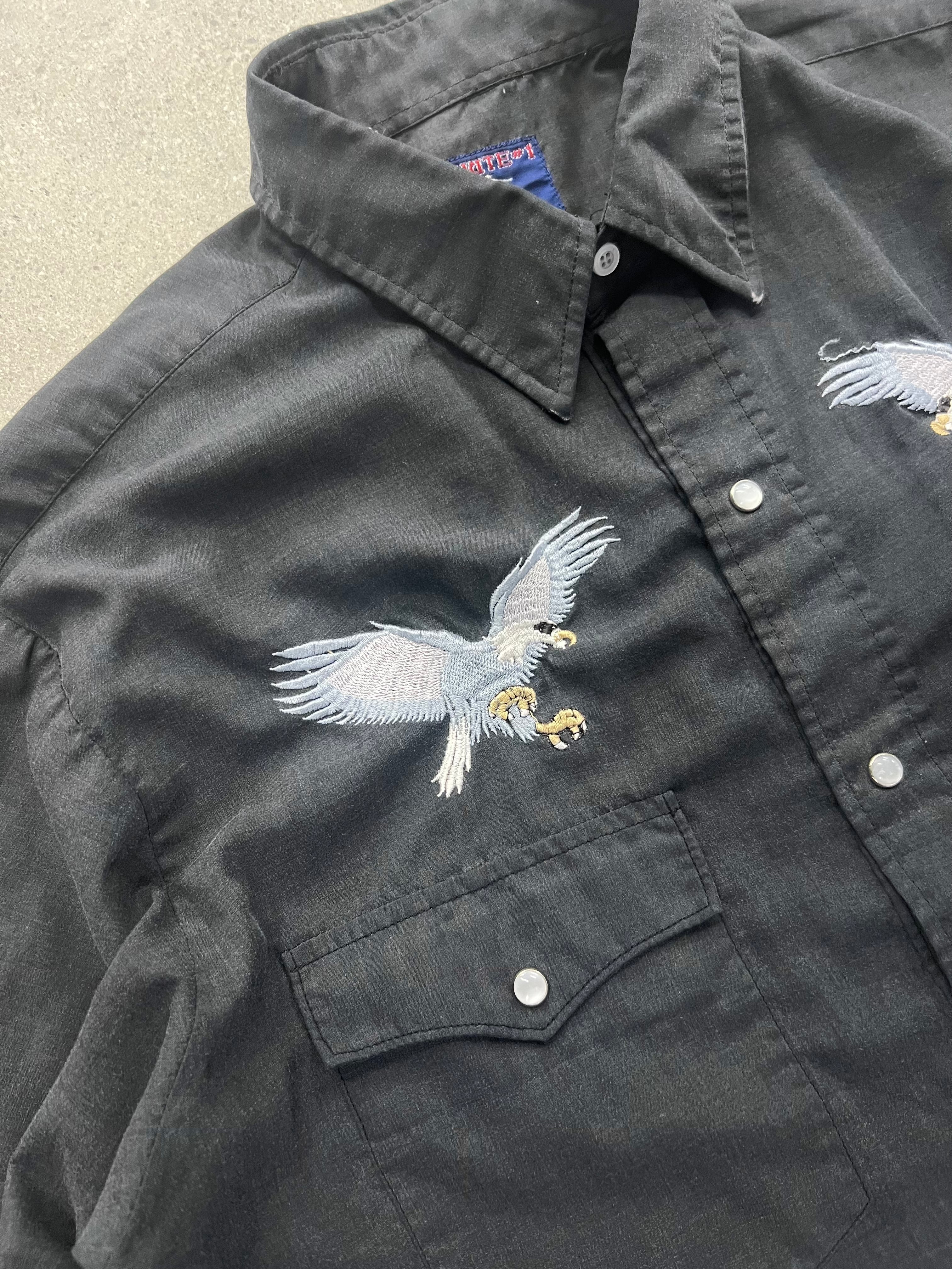 Chute #1 Western Pearl Snap Button-Up Shirt - L
