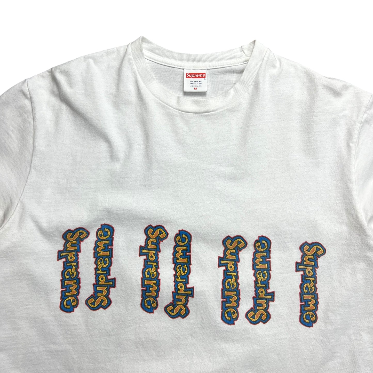Supreme White Gonz Logo T-shirt - M