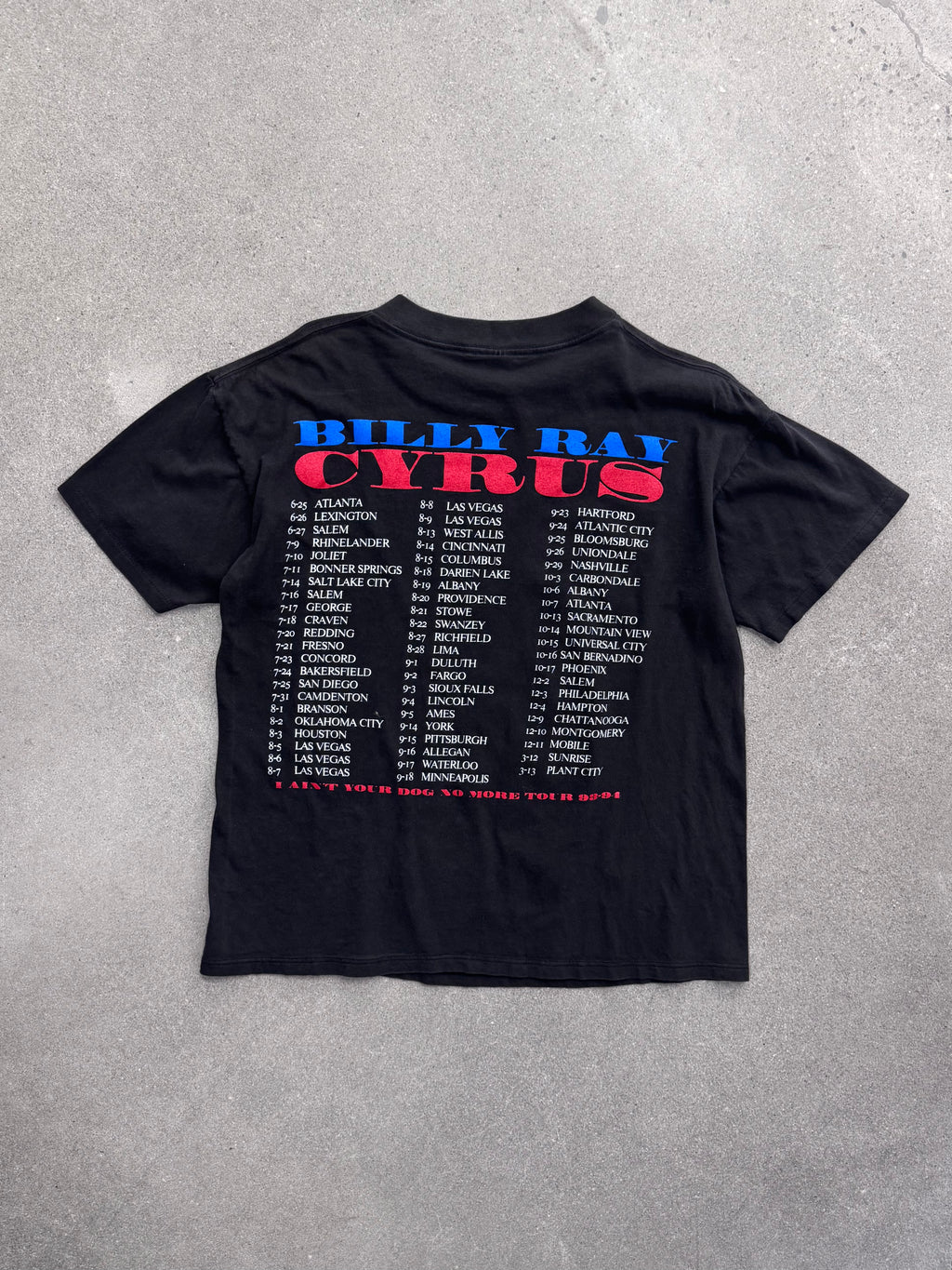 1993 Billy Ray Cyrus Tour T-Shirt - L