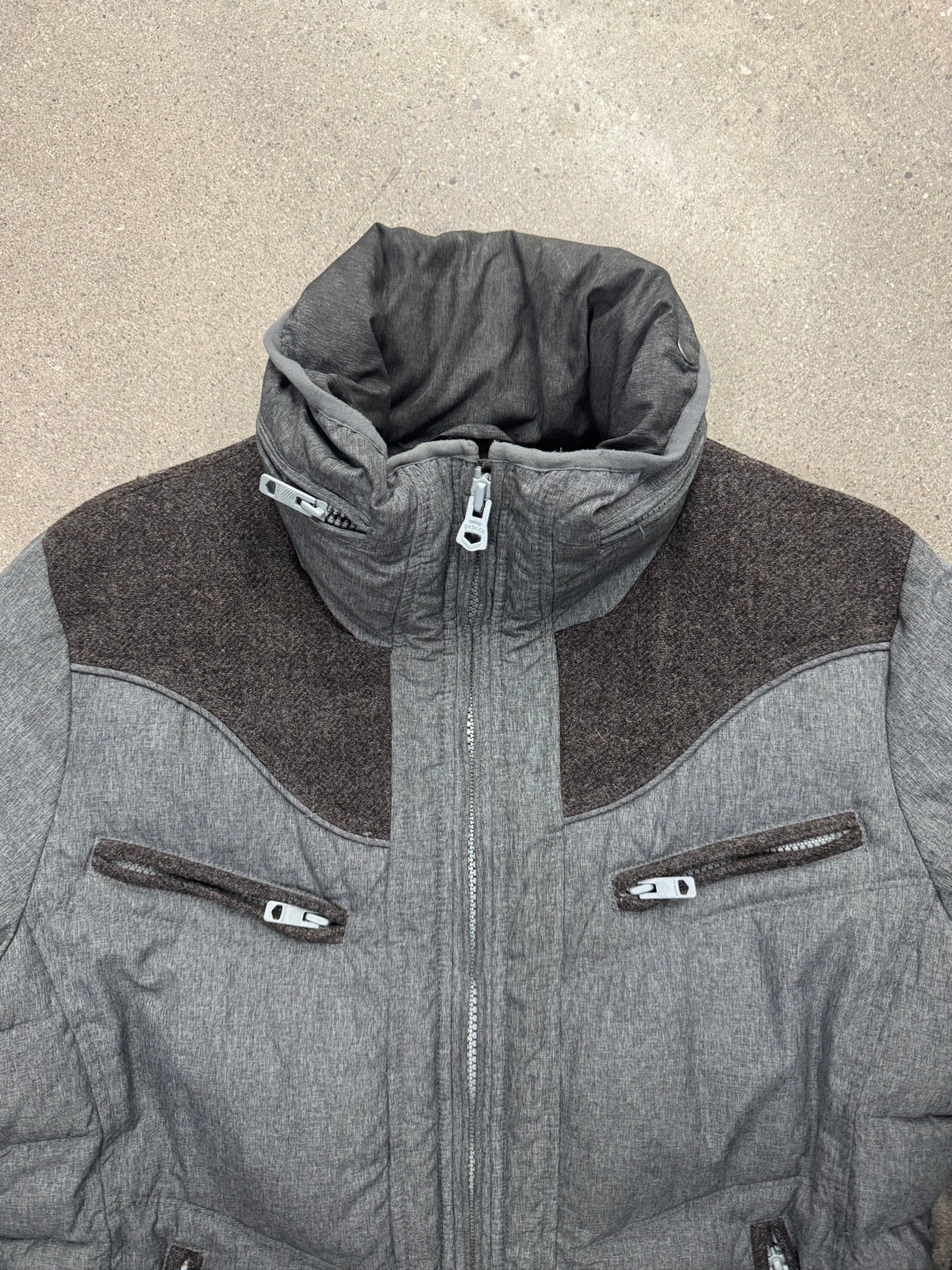 Diesel Wool-Trim Welger Puffer Jacket - M