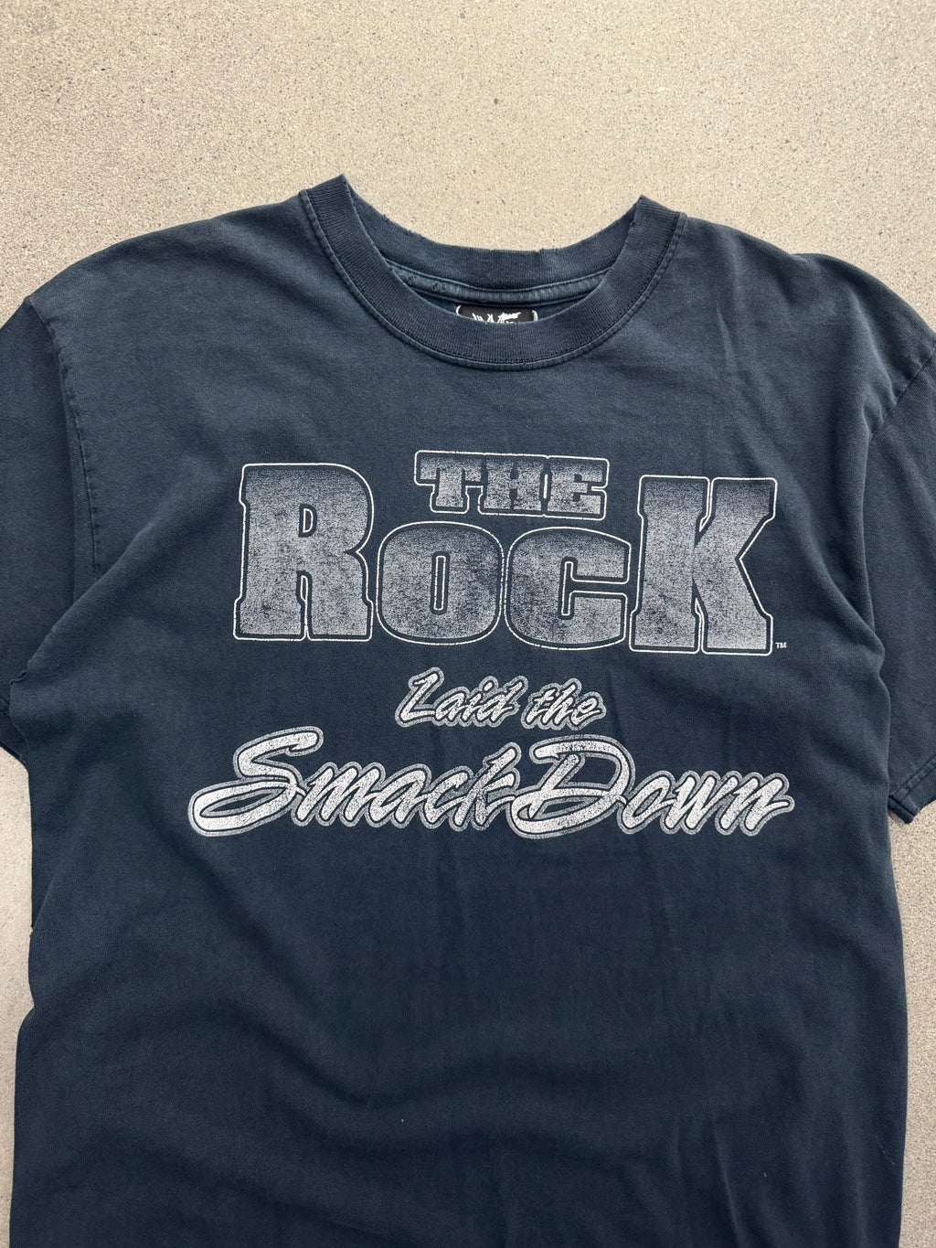 Faded WWE The Rock Laid The Smackdown T-Shirt - L