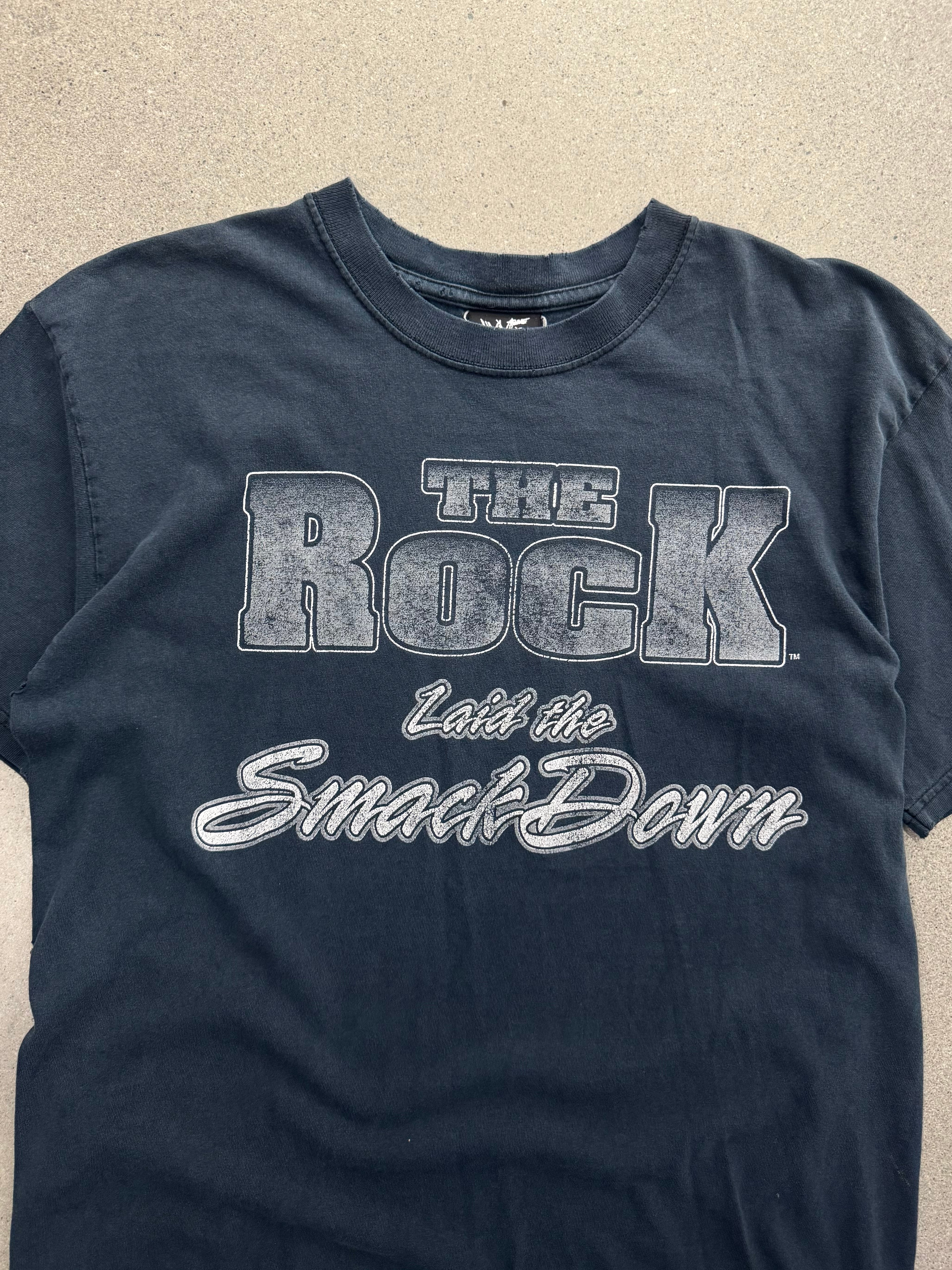 Faded WWE The Rock Laid The Smackdown T-Shirt - L