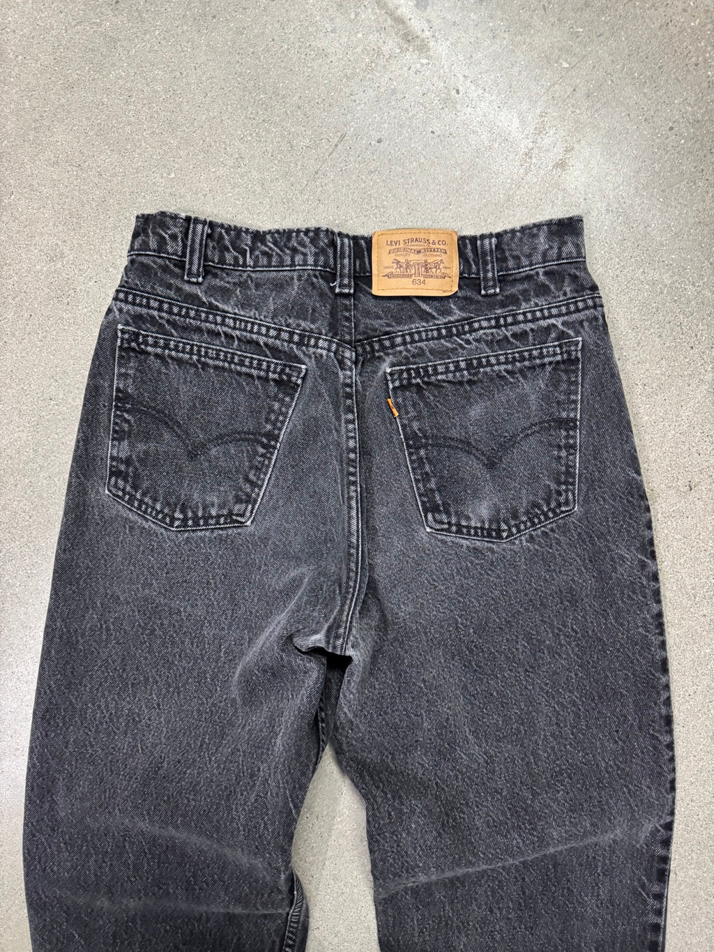 Faded Levi's 634 Orange Tab Jeans - 30"