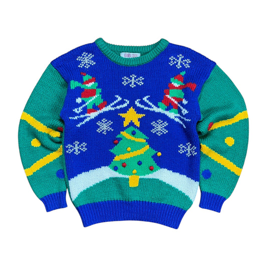 Amanda Smith 3D Knit Christmas Sweater - M