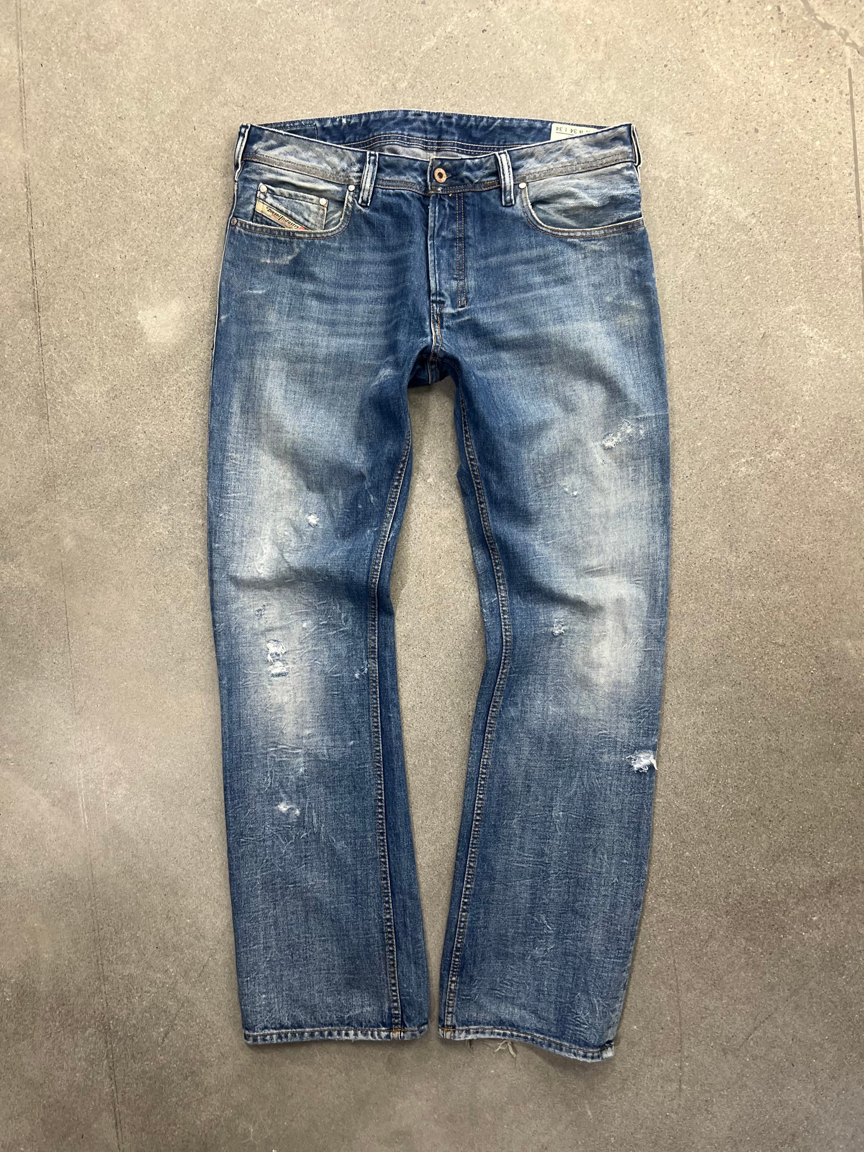Diesel Distressed Italian Jeans - 36”