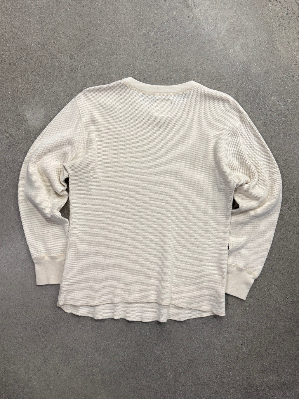 Blank Military Waffle-Knit Long Sleeve Thermal Shirt - L