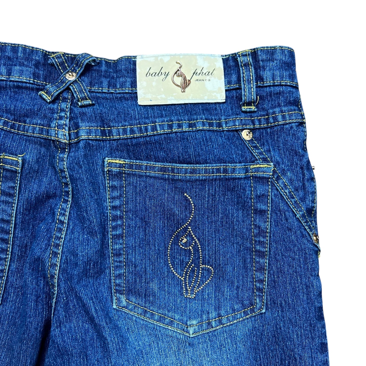 Baby Phat Faded Blue Capri Jeans - 30”