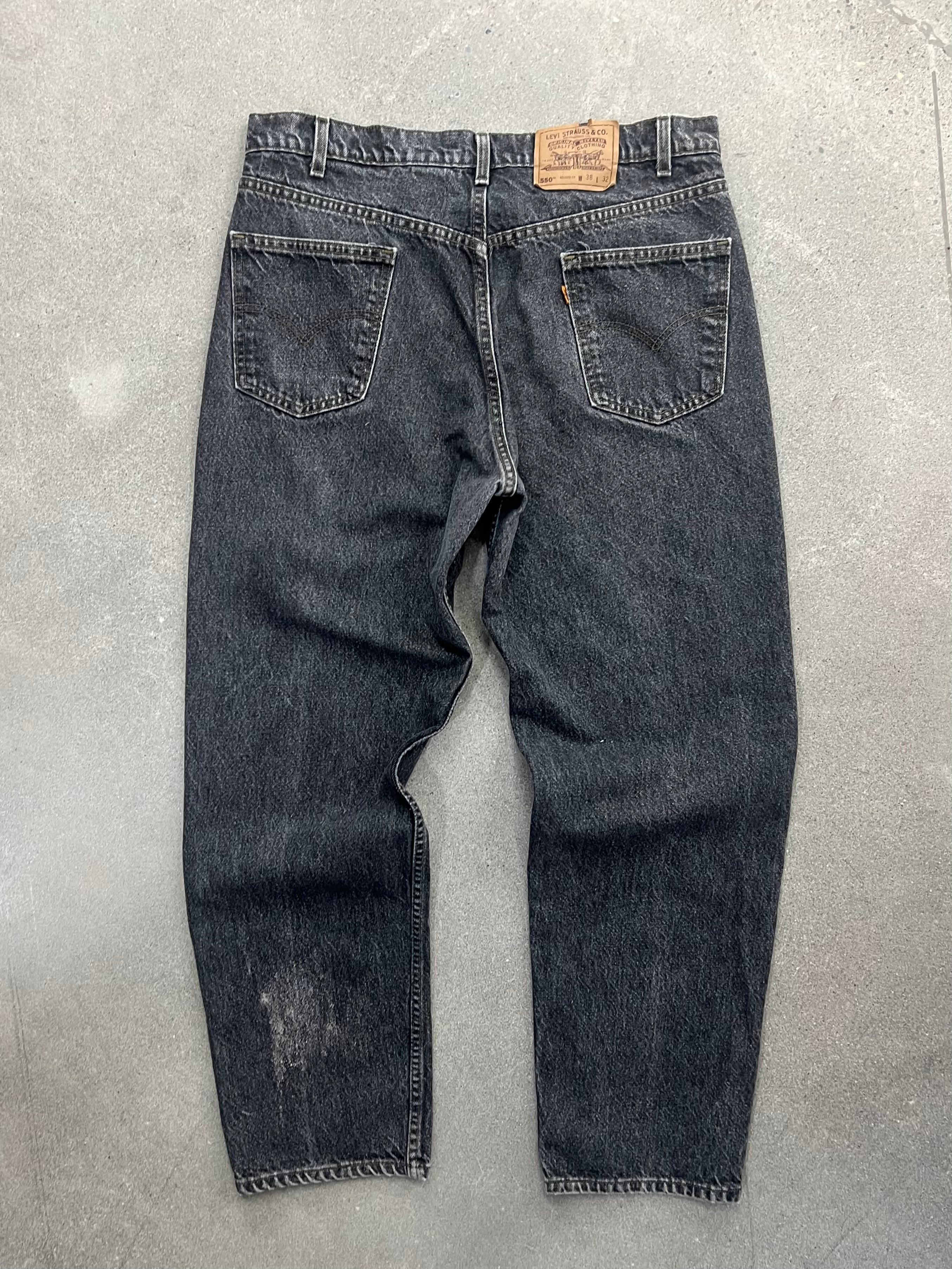 Faded Levi’s 550 Orange Tab Jeans - 36”