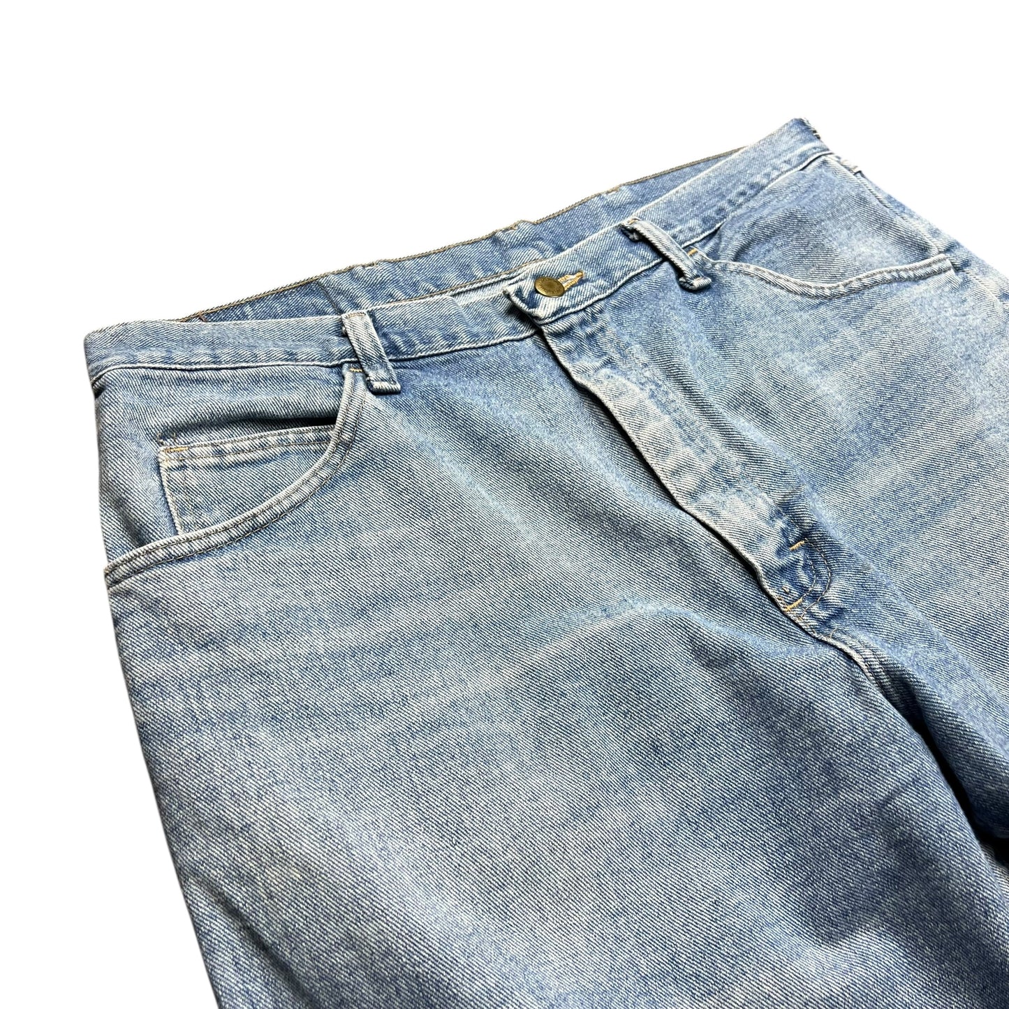 Wrangler Faded Light Wash Baggy Jean Shorts - 36"