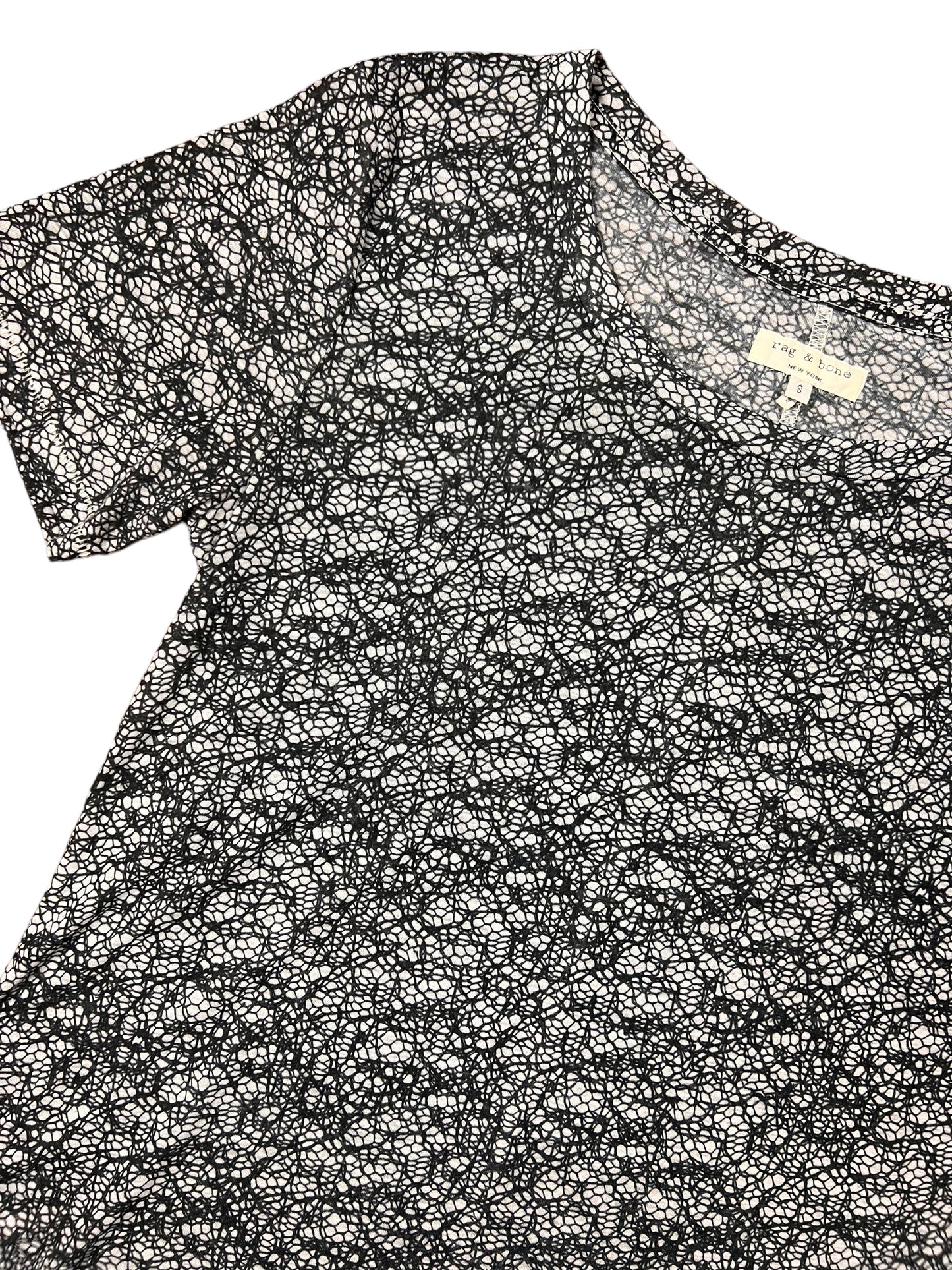Rag & Bone Black Threads T-shirt - S