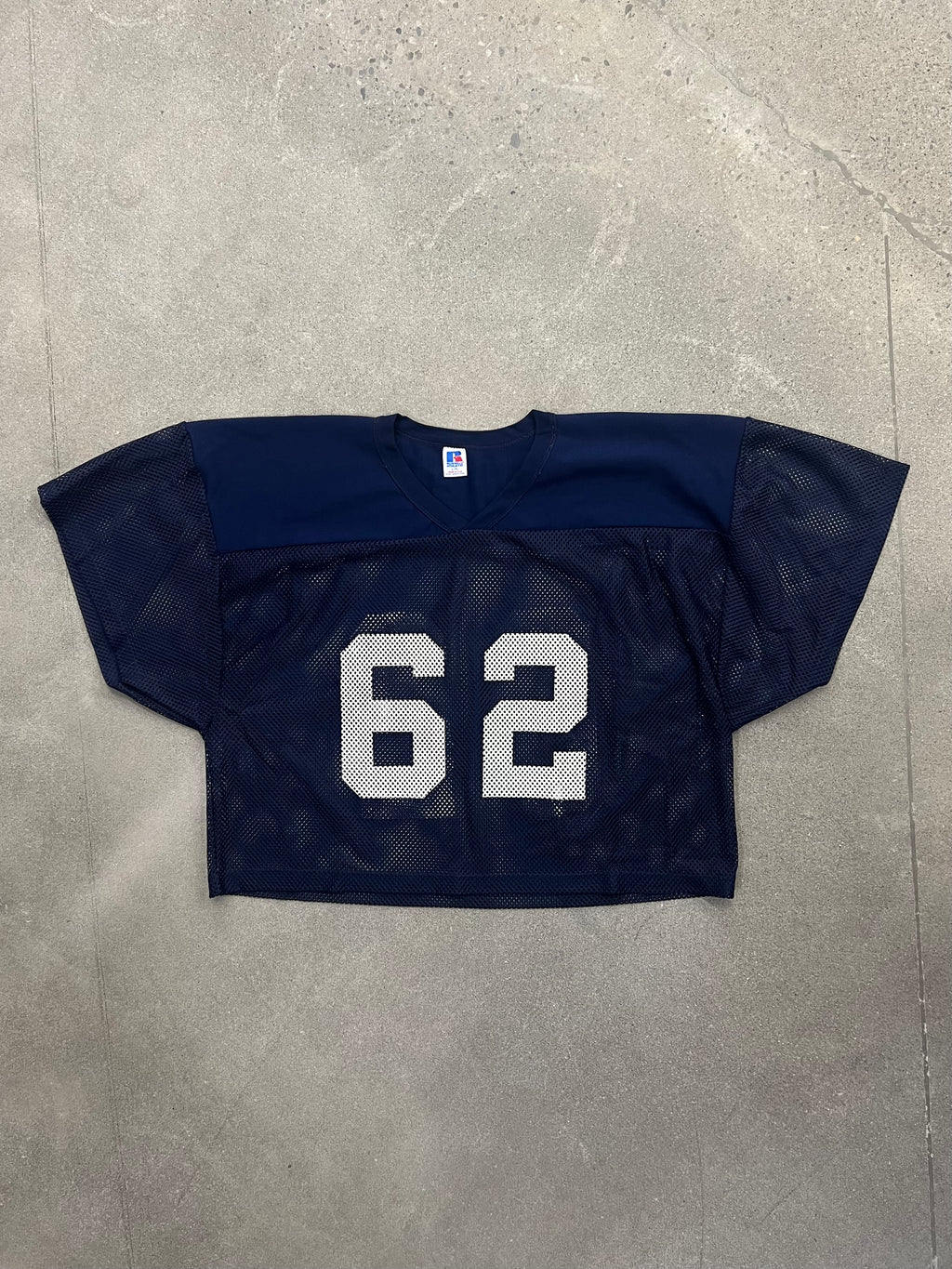 Russell Athletic Cropped Mesh Football Practice Jersey - L