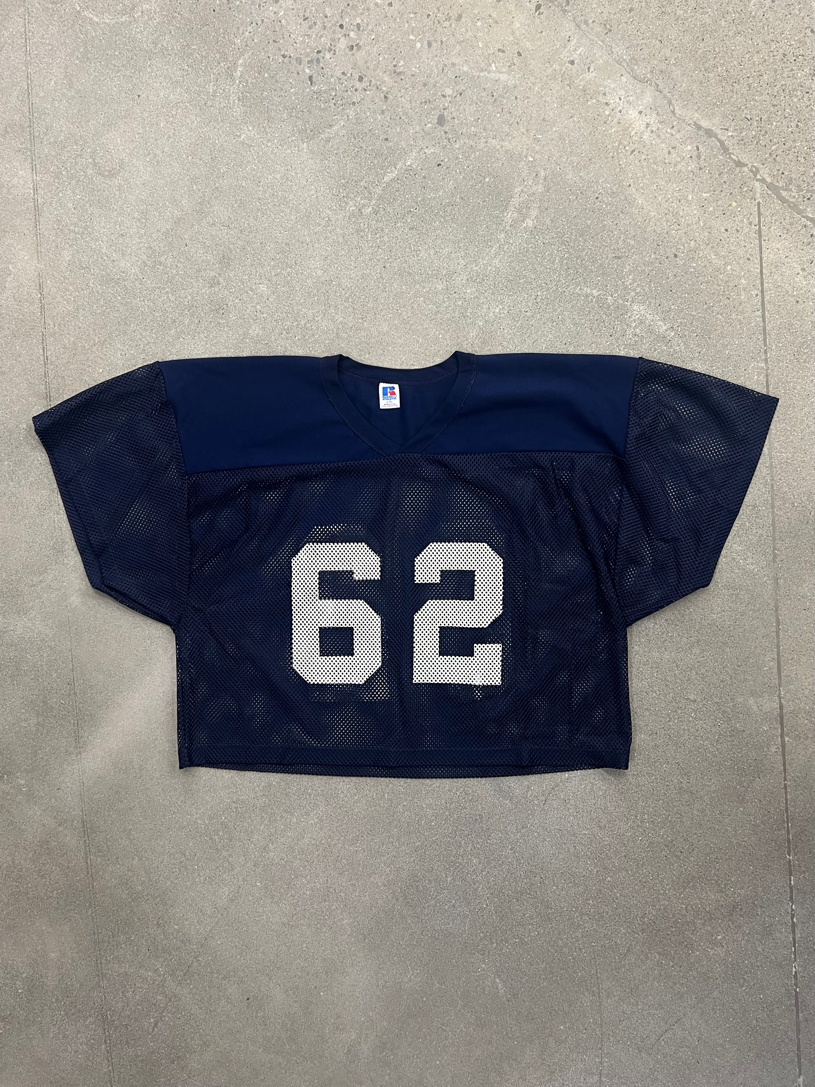Russell Athletic Cropped Mesh Football Practice Jersey - L