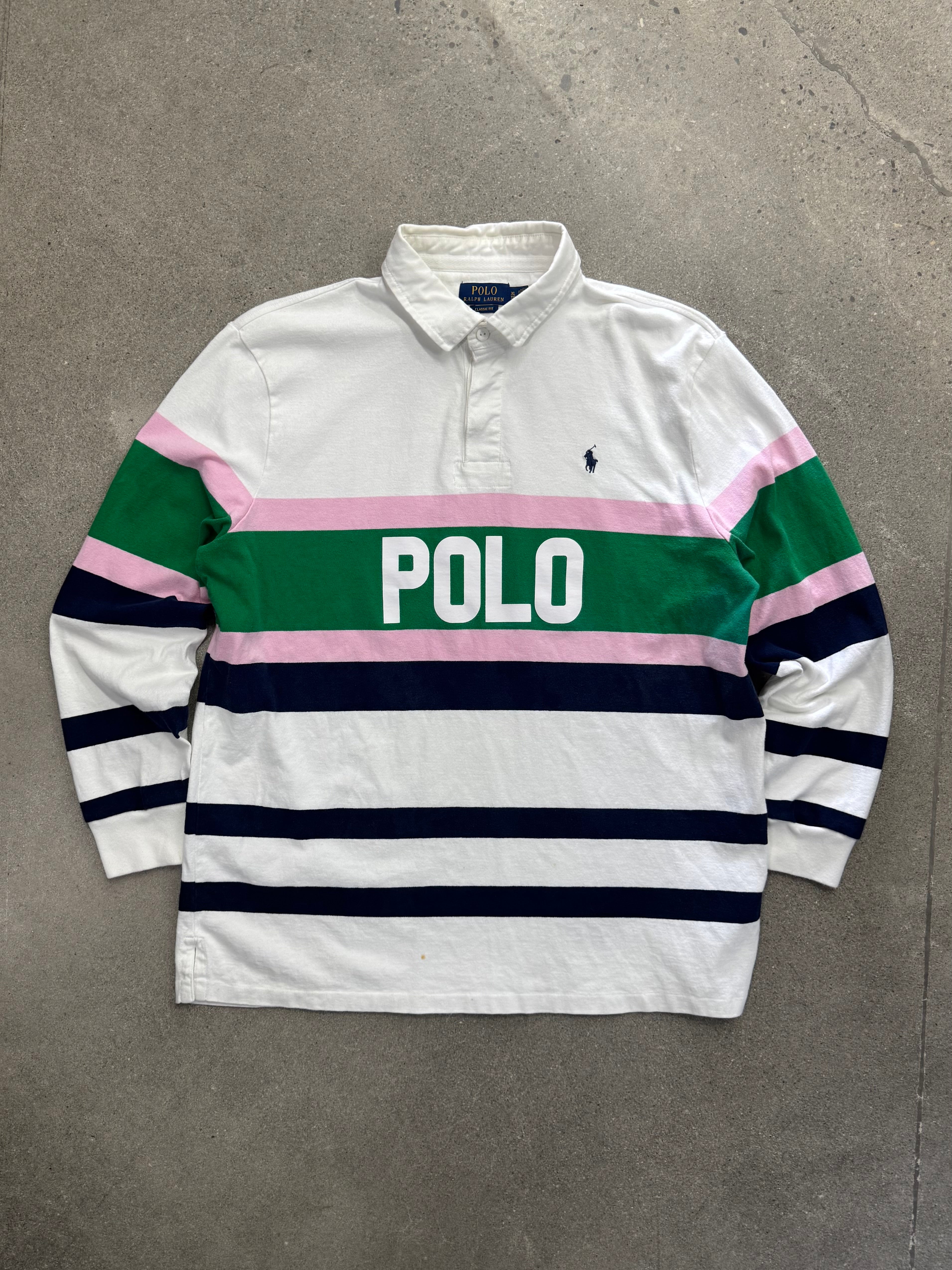 Polo Ralph Lauren Striped Rugby Shirt - XL