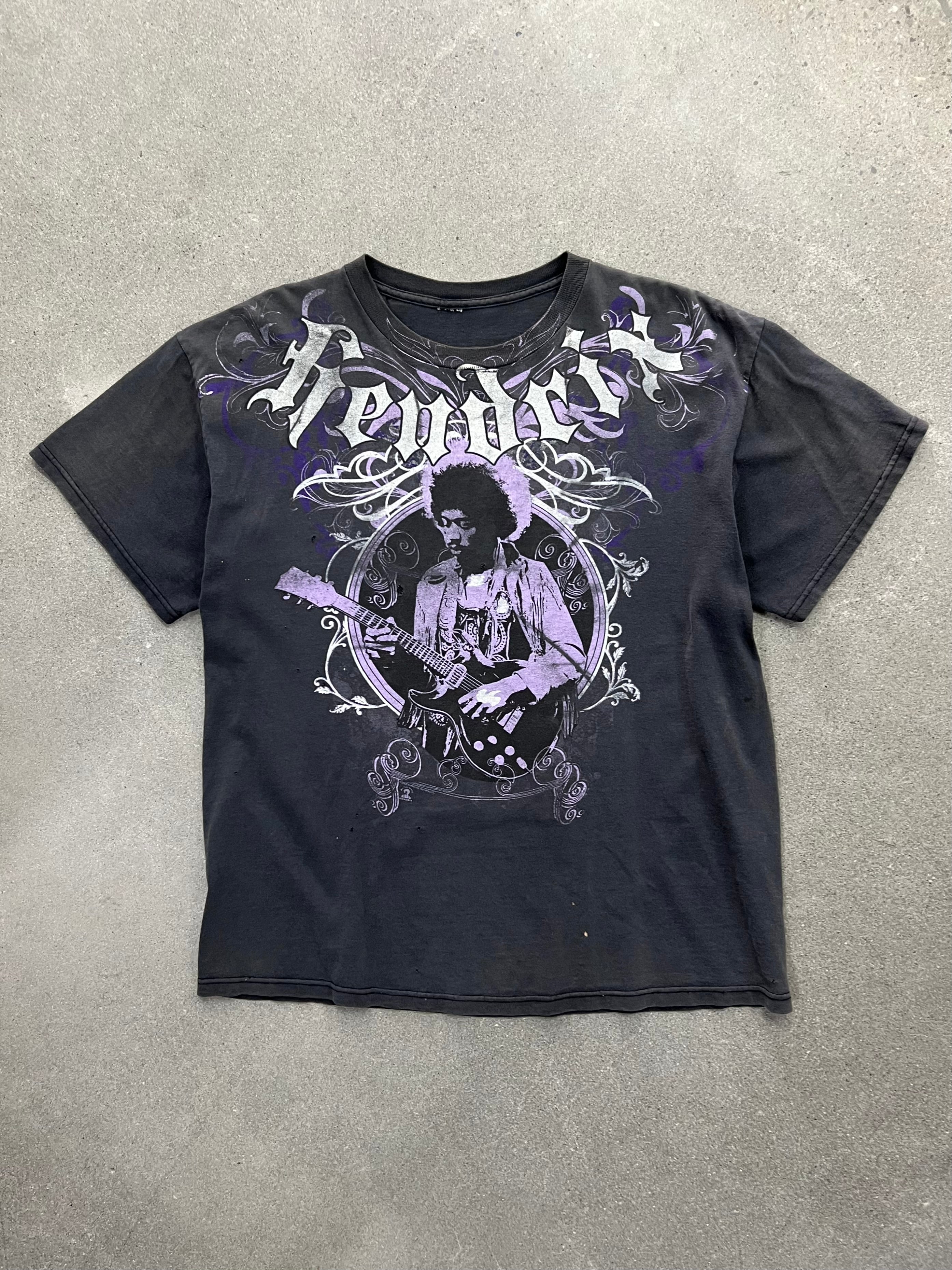 2008 Faded Jimi Hendrix Guitar Solo T-Shirt - L
