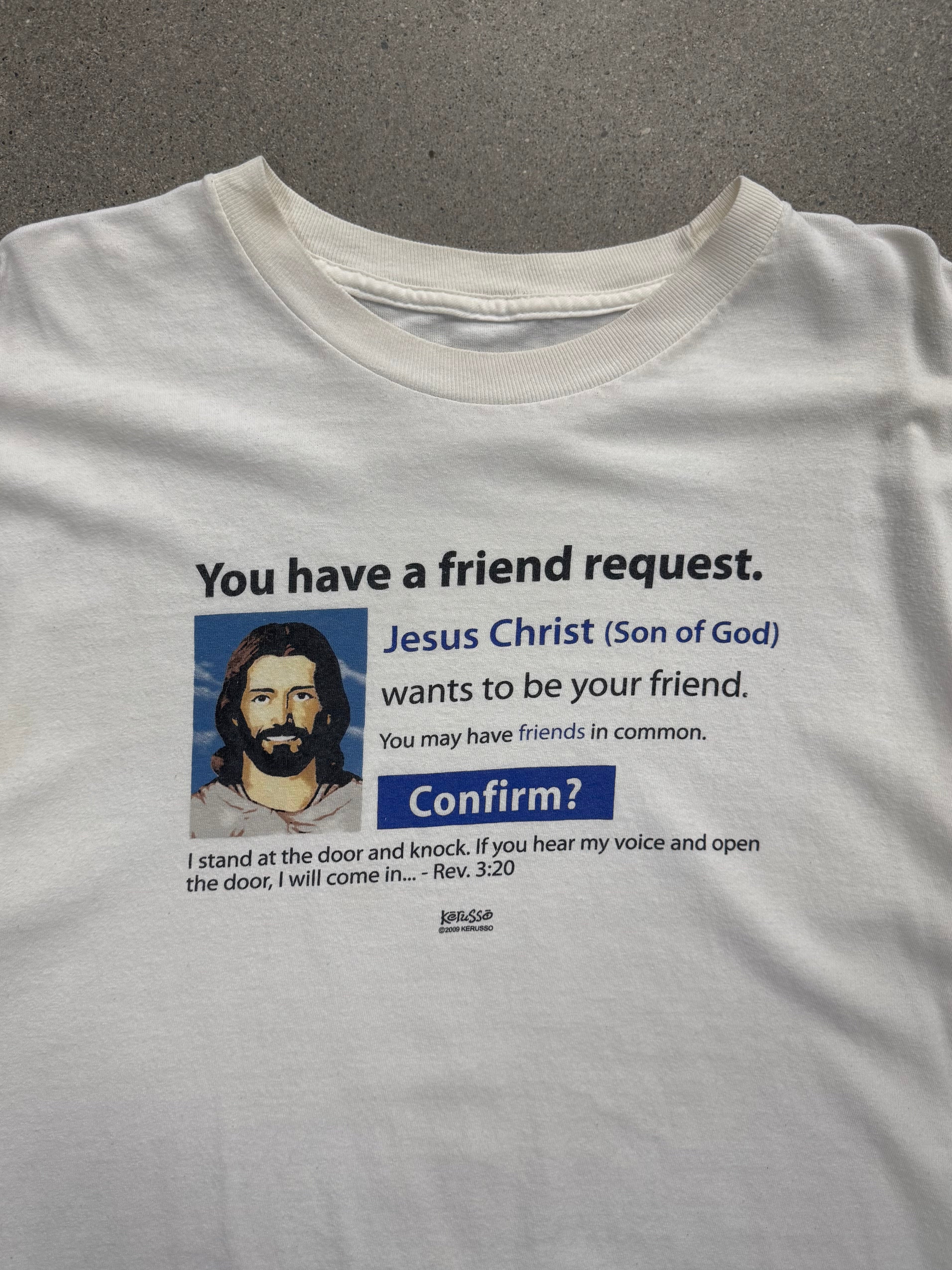 Facebook Friend Request Jesus T-Shirt - XL