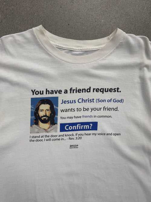 Facebook Friend Request Jesus T-Shirt - XL