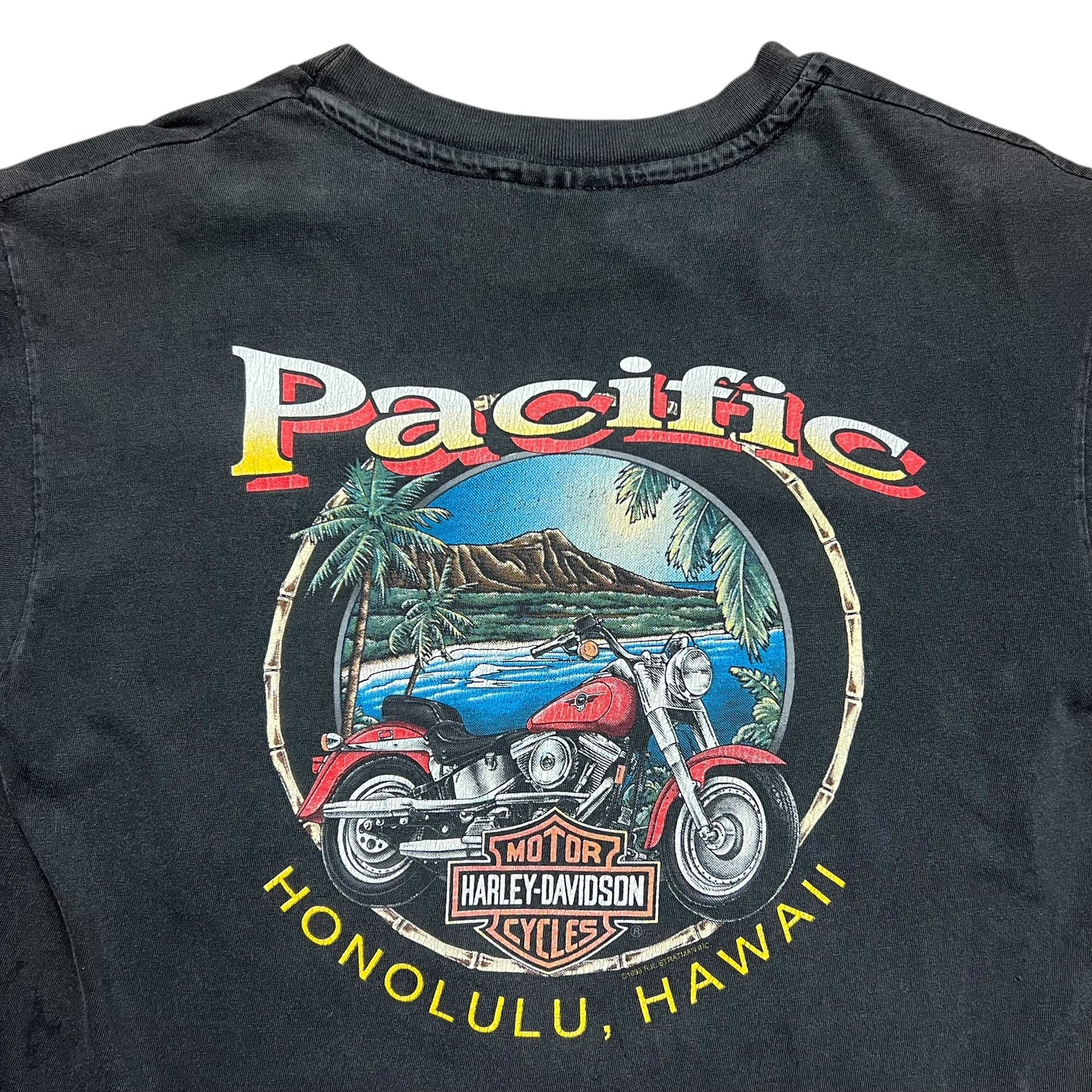 1992 Harley-Davidson Faded Eagle Emblem T-shirt - L