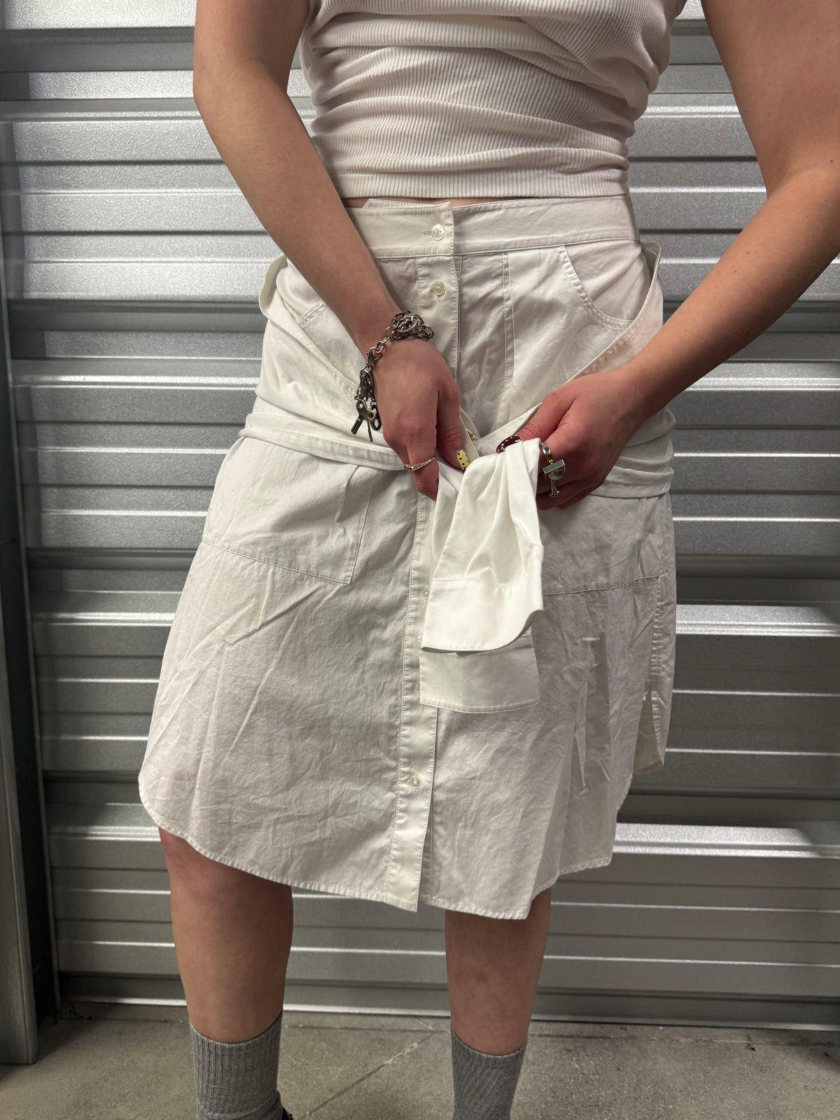 T by Alexander Wang Dress Shirt Skirt - S