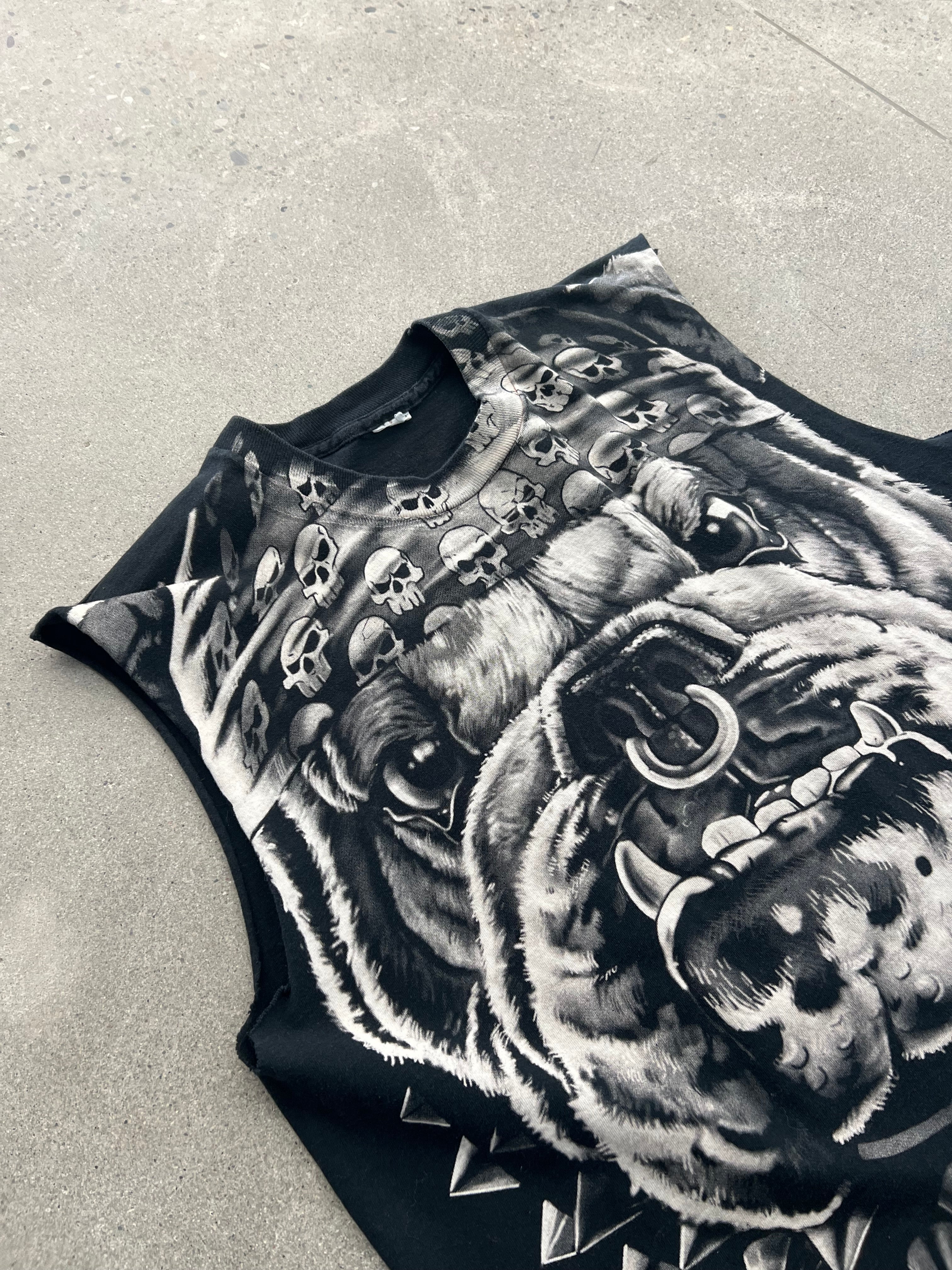1996 Liquid Blue Sleeveless Bulldog Shirt - XL