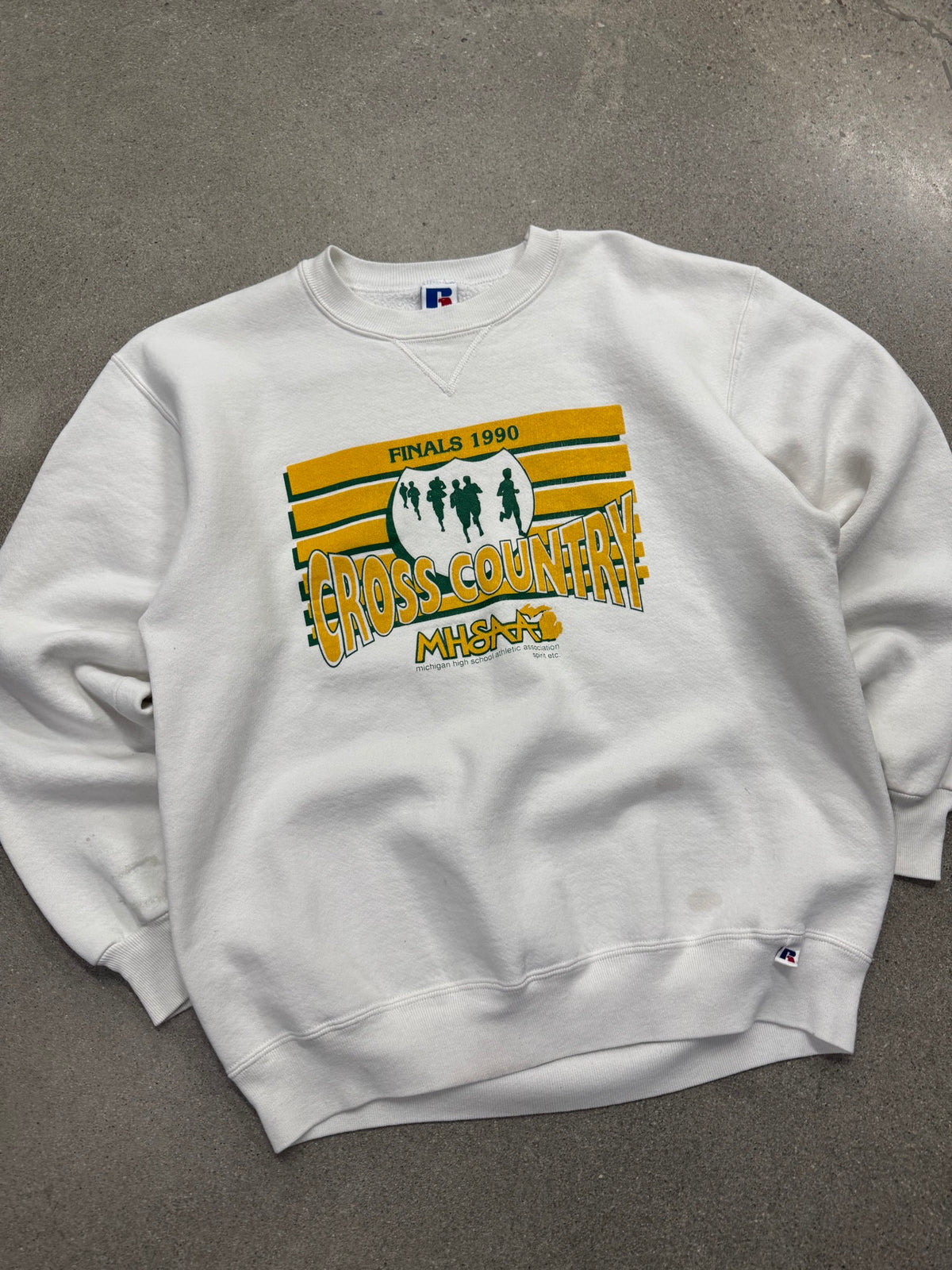 Russell Athletic Michigan High School Cross Country Crewneck Sweatshirt - L