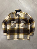 Atleigh C.P.O. Plaid Button-Up Flannel Jacket - L