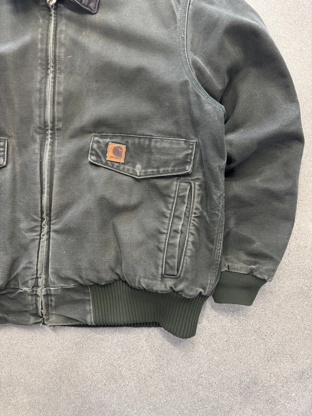Faded Carhartt MOS Cargo Bomber Work Jacket - XL