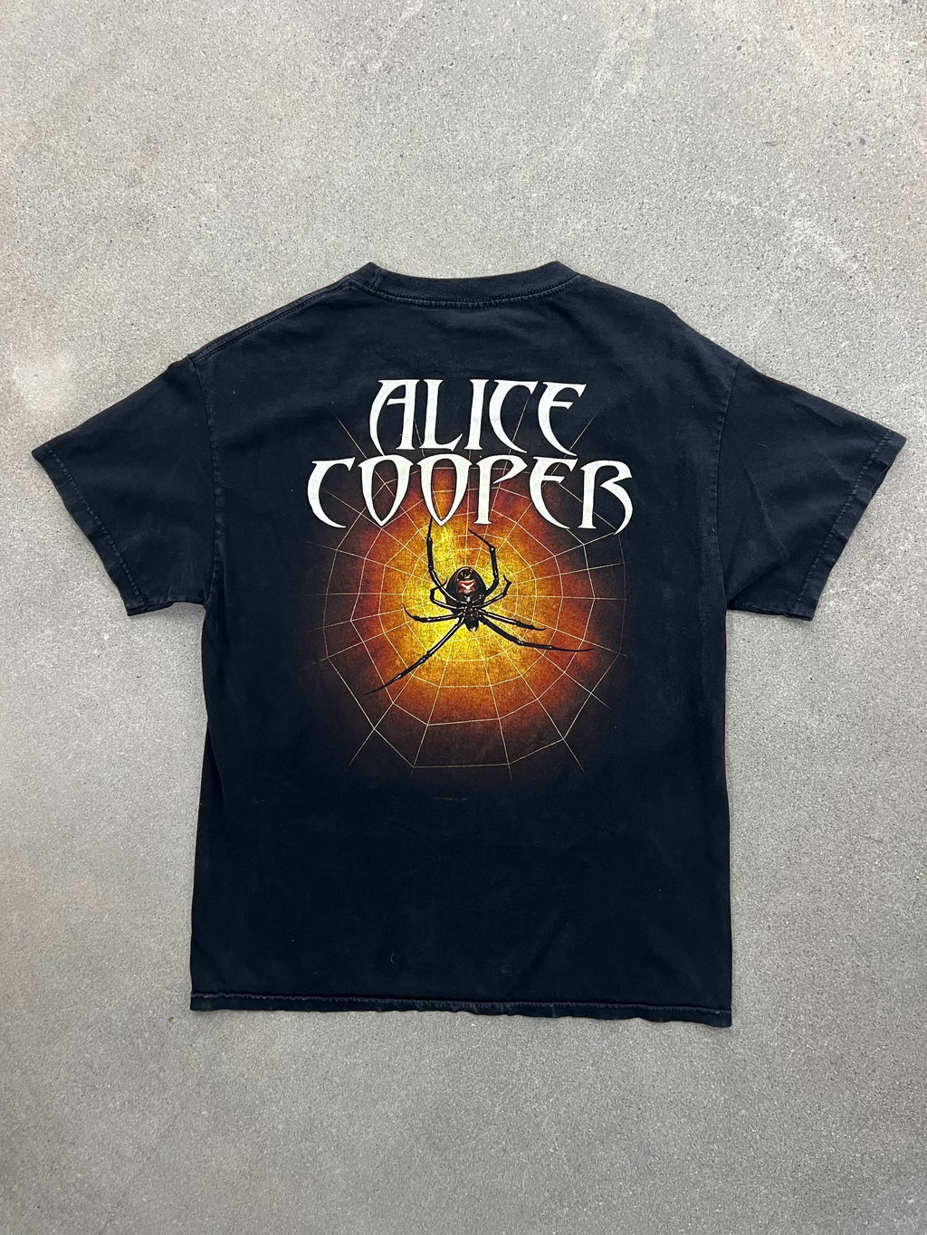 2003 The Eyes Of Alice Cooper Spider Web Band T-Shirt - M